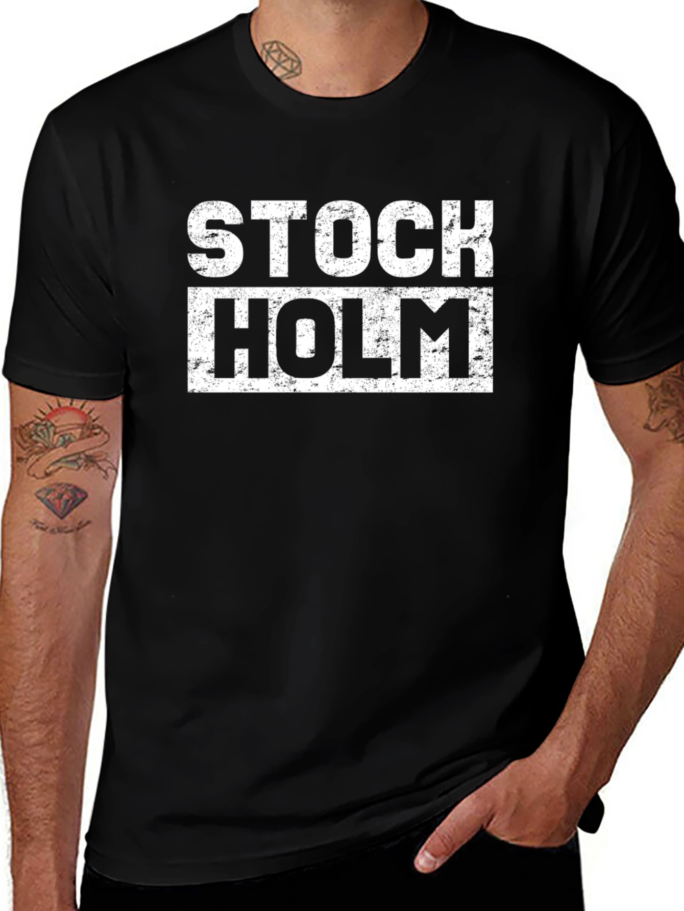 Stockholm Tee - Distressed Graphic T-Shirt