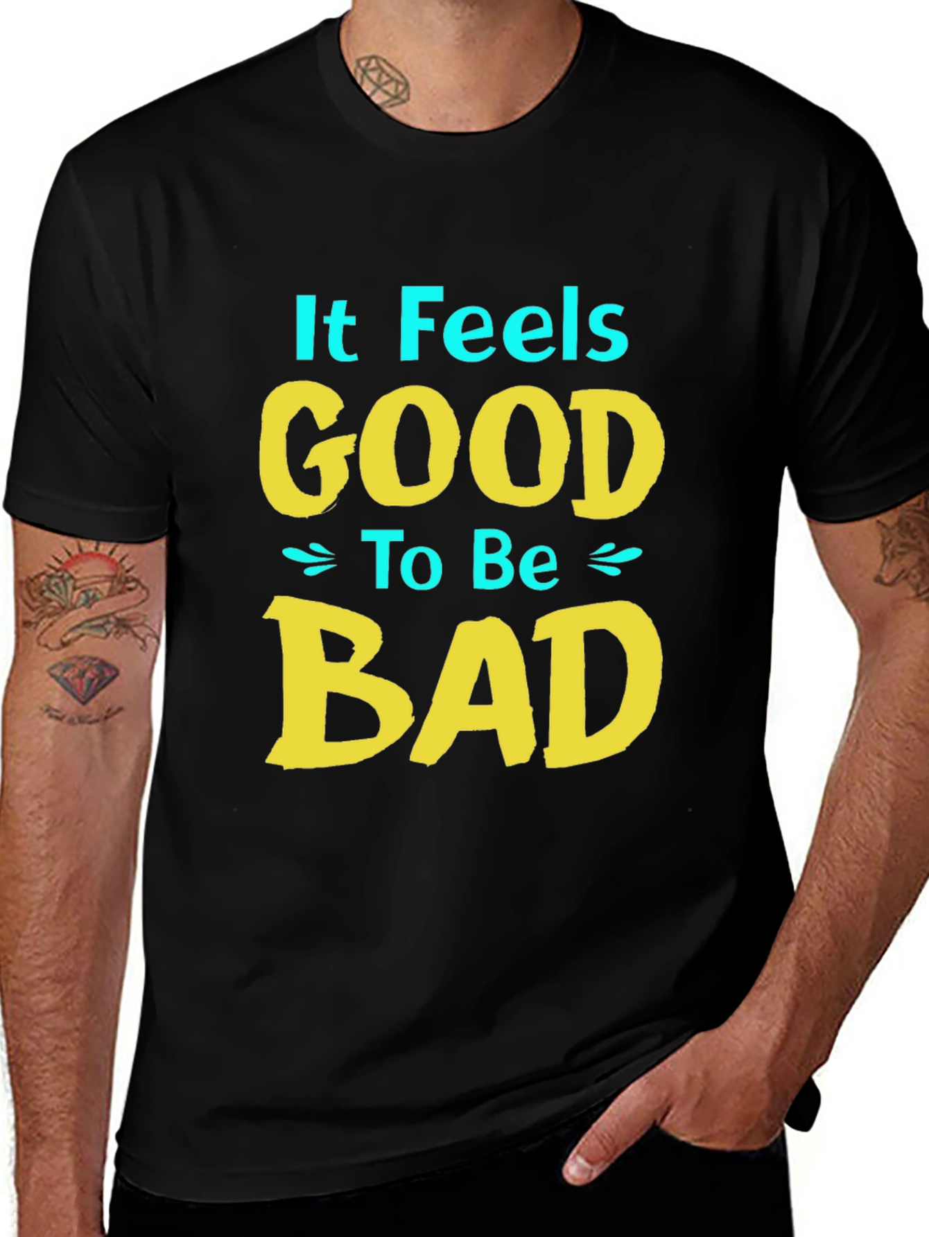 It Feels Good to Be Bad T-Shirt - Black