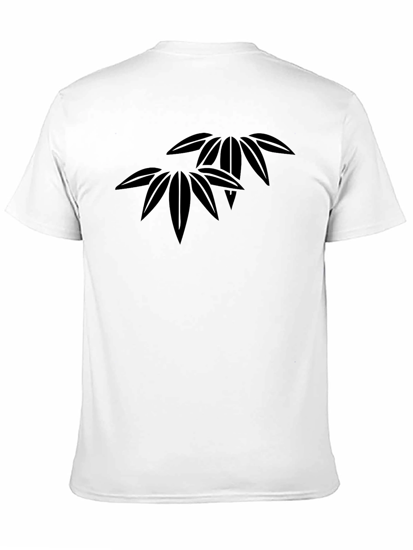 Stylish Black T-Shirt with Leaf Graphic
