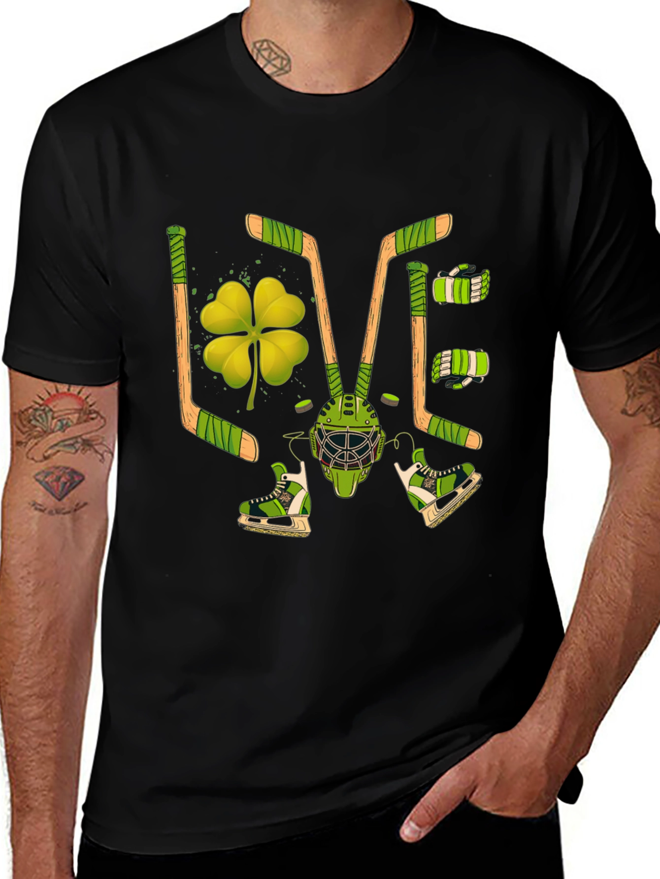 St. Patricks Day Hockey Graphic Tee