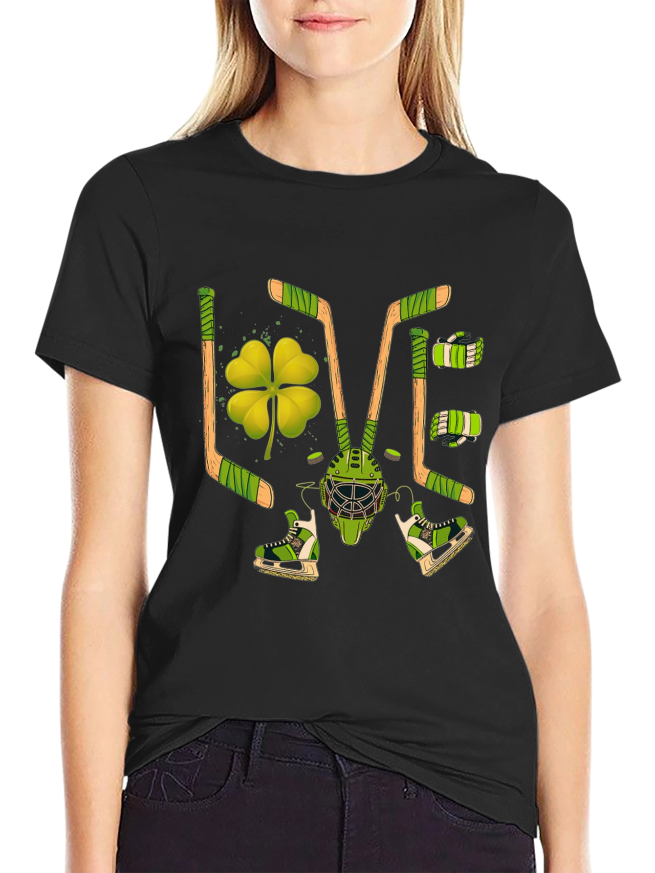 St. Patricks Day Hockey Graphic Tee