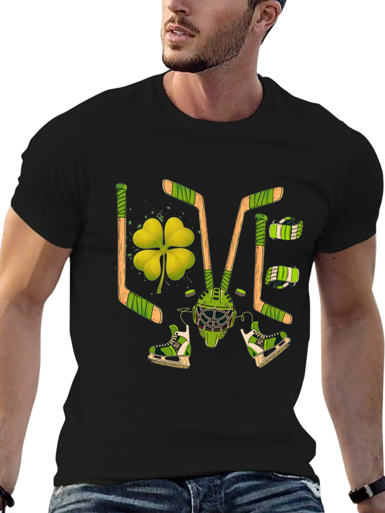 St. Patricks Day Hockey Graphic Tee