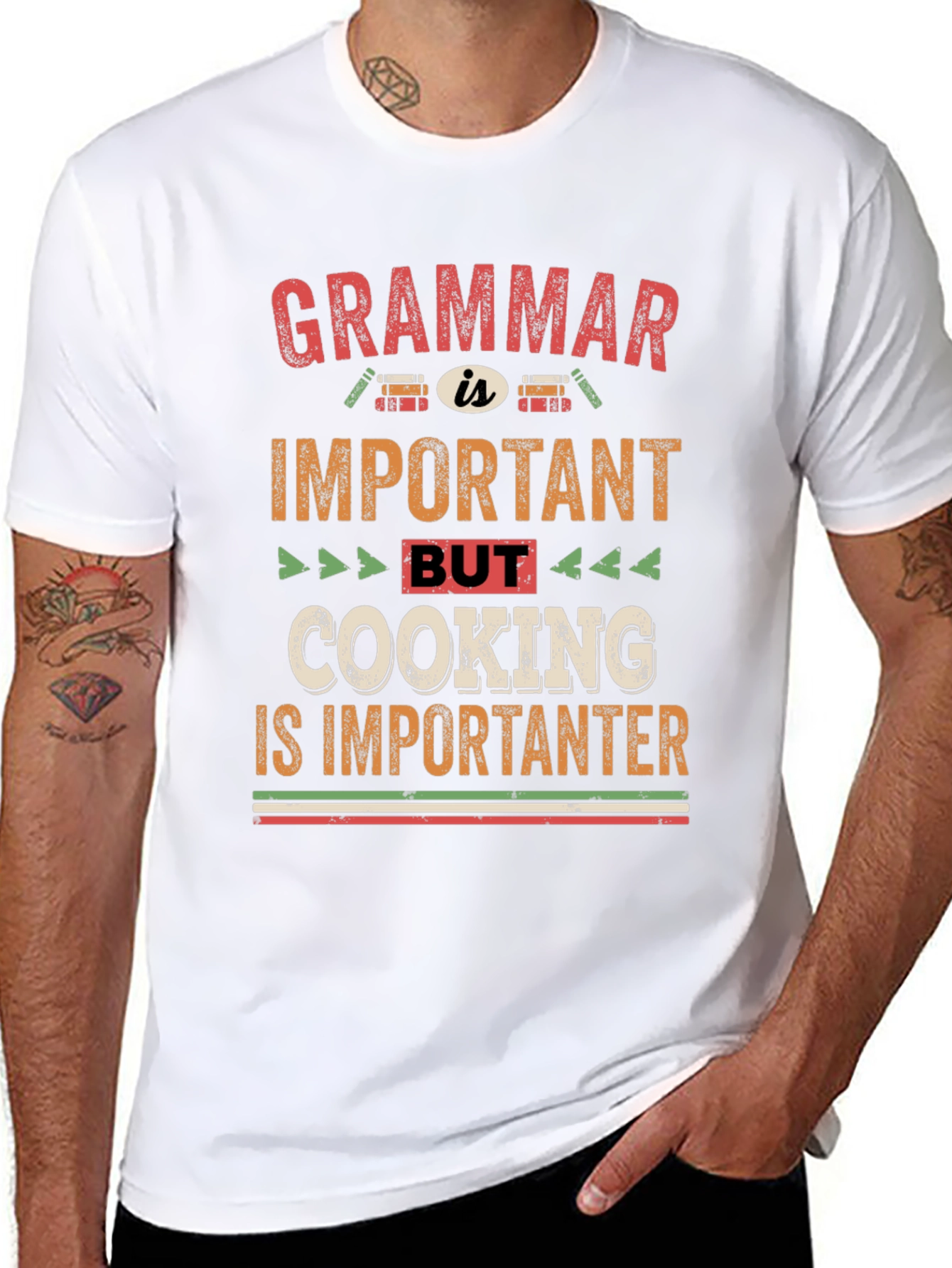 Grammar vs Cooking T-Shirt