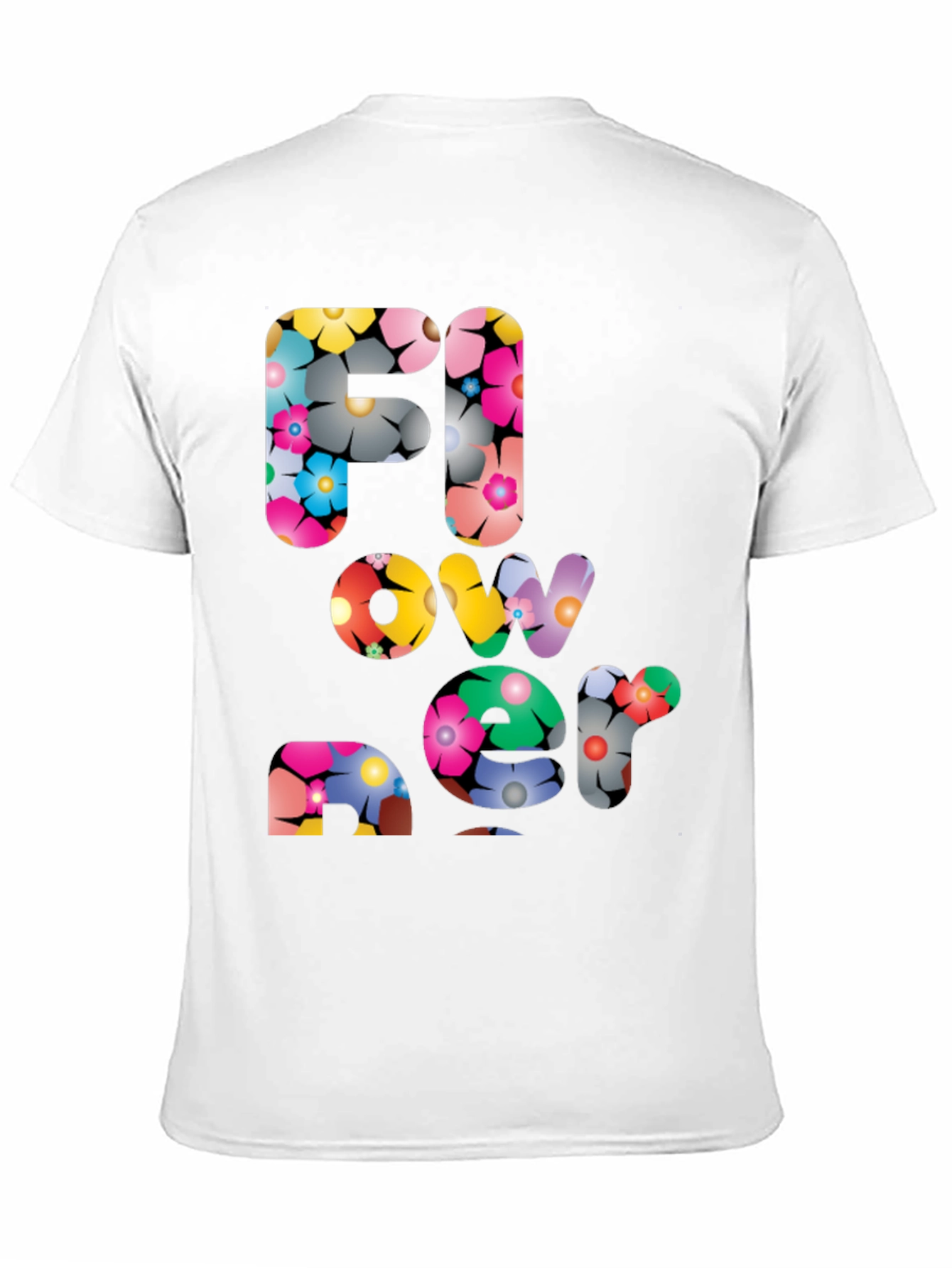 Floral Print Graphic Tee - Black