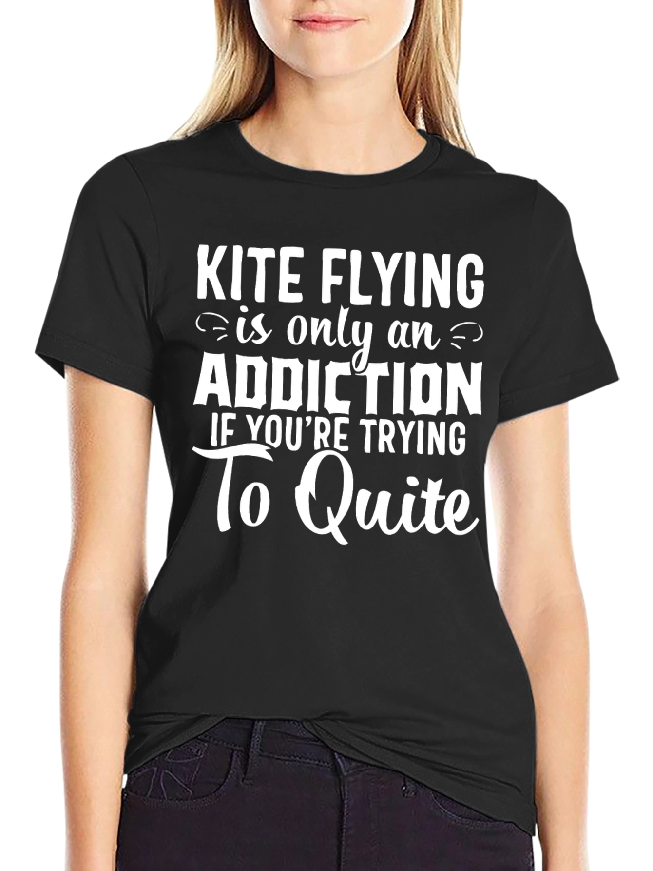 Kite Flying Addiction Funny Graphic Tee