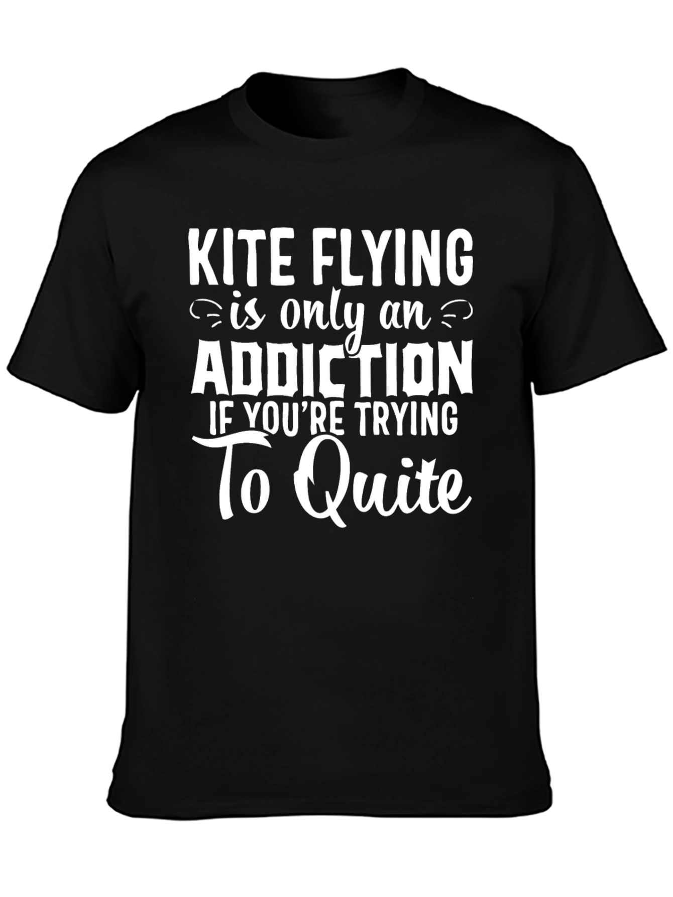Kite Flying Addiction Funny Graphic Tee