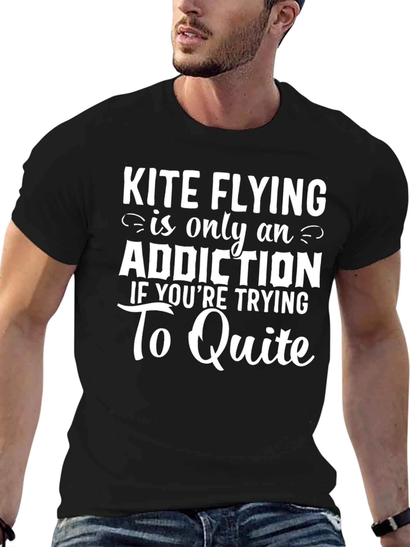 Kite Flying Addiction Funny Graphic Tee