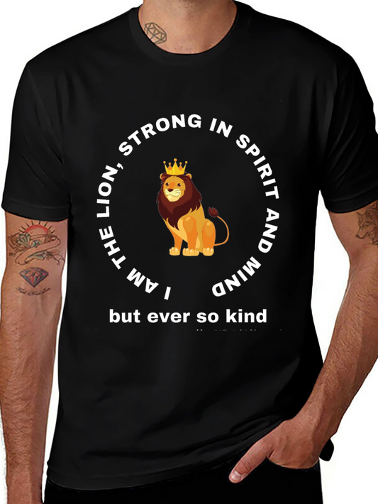 Lion Strong in Spirit & Mind Graphic T-Shirt