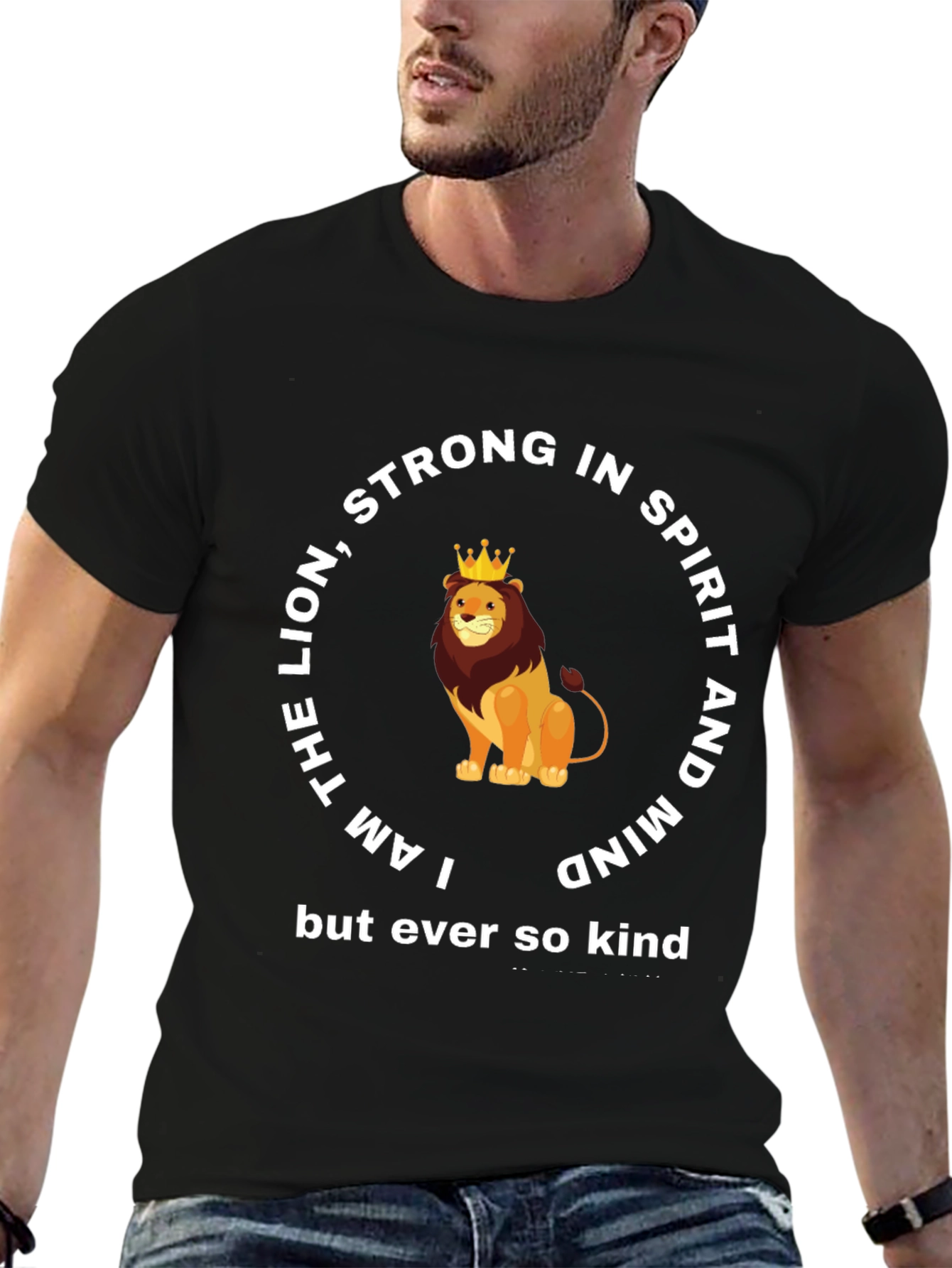 Lion Strong in Spirit & Mind Graphic T-Shirt