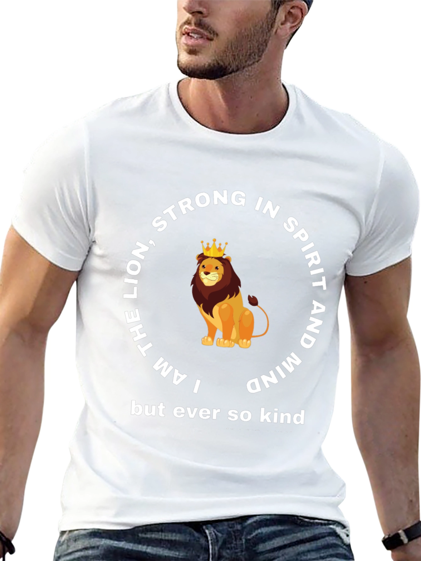 Lion Strong in Spirit & Mind Graphic T-Shirt