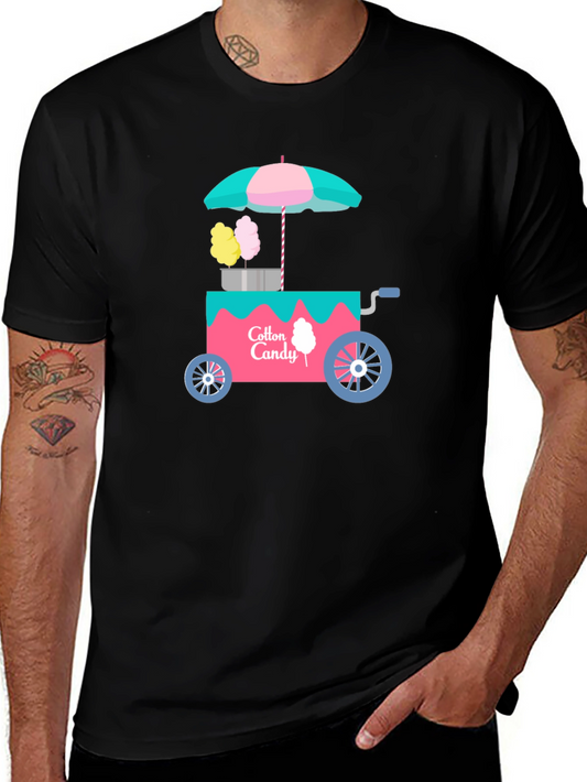 Cotton Candy Cart Graphic T-Shirt