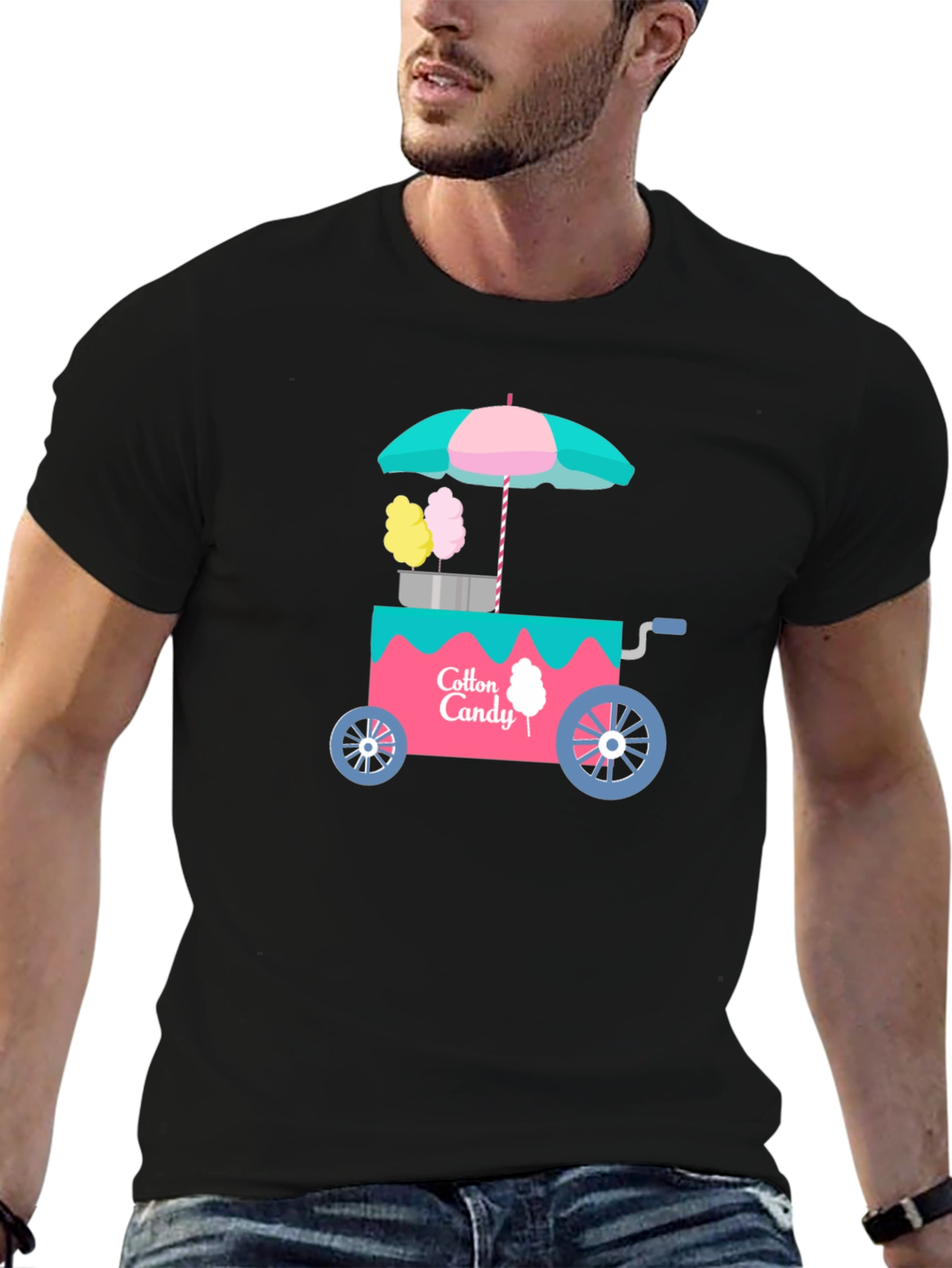 Cotton Candy Cart Graphic T-Shirt