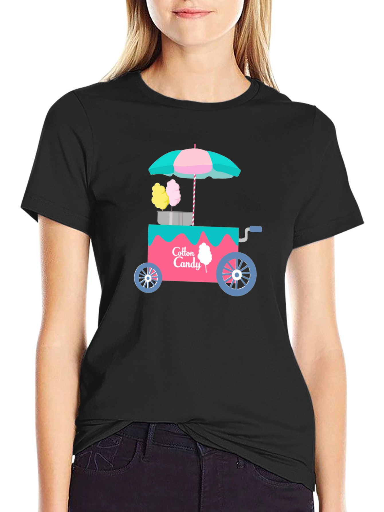 Cotton Candy Cart Graphic T-Shirt