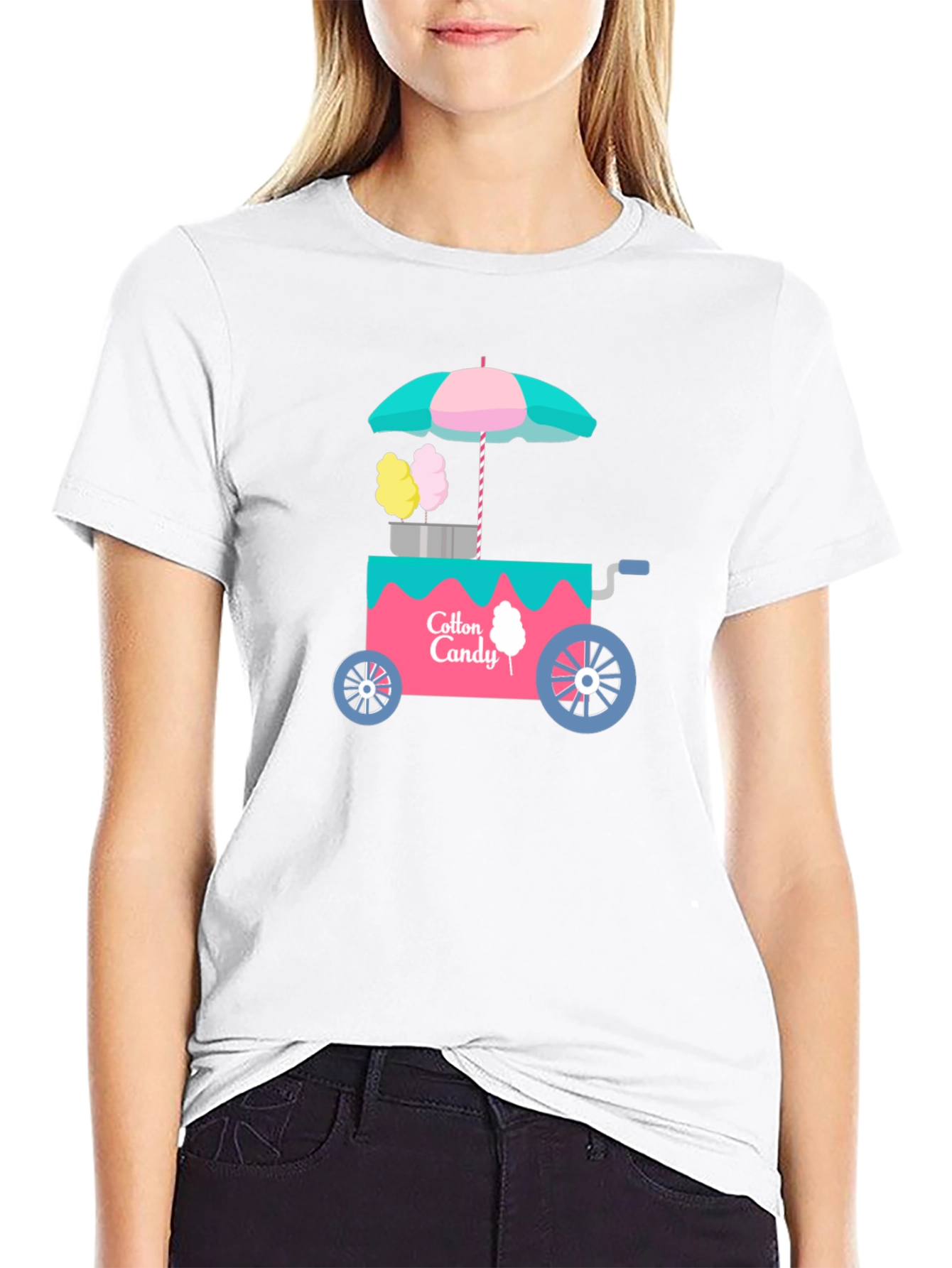 Cotton Candy Cart Graphic T-Shirt