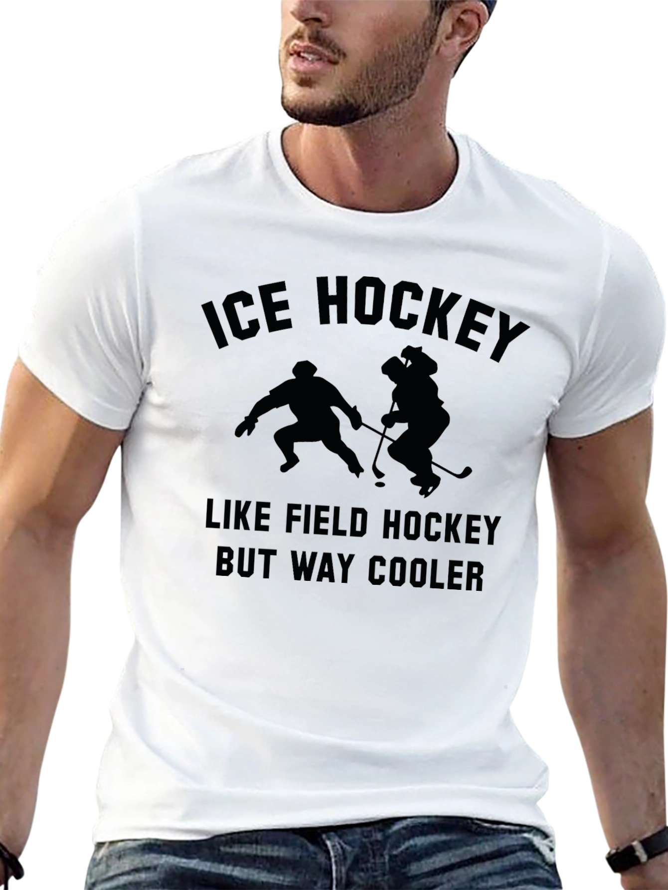 Ice Hockey Tee - Funny Sports Graphic T-Shirt