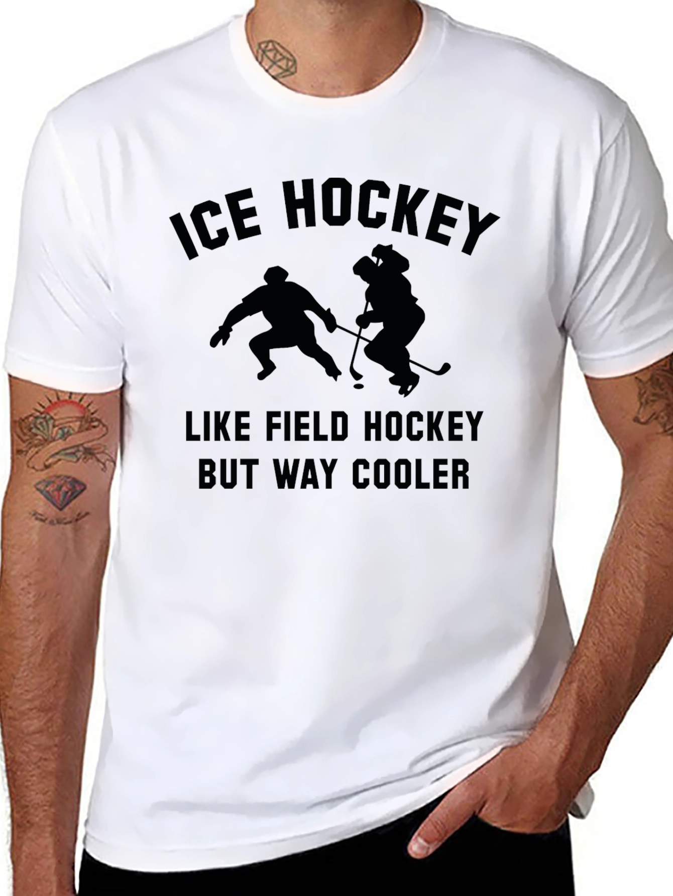 Ice Hockey Tee - Funny Sports Graphic T-Shirt