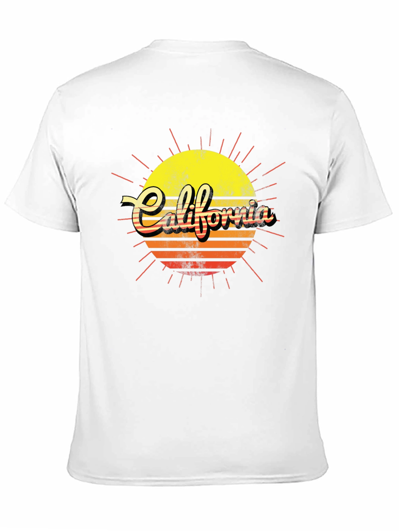 California Sunset Graphic T-Shirt - Retro Style
