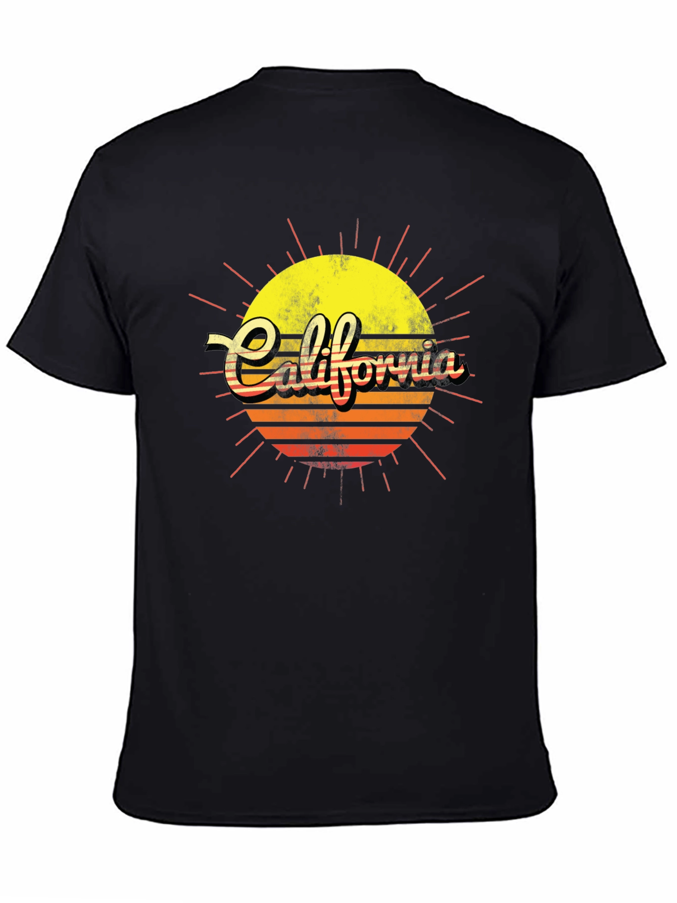 California Sunset Graphic T-Shirt - Retro Style