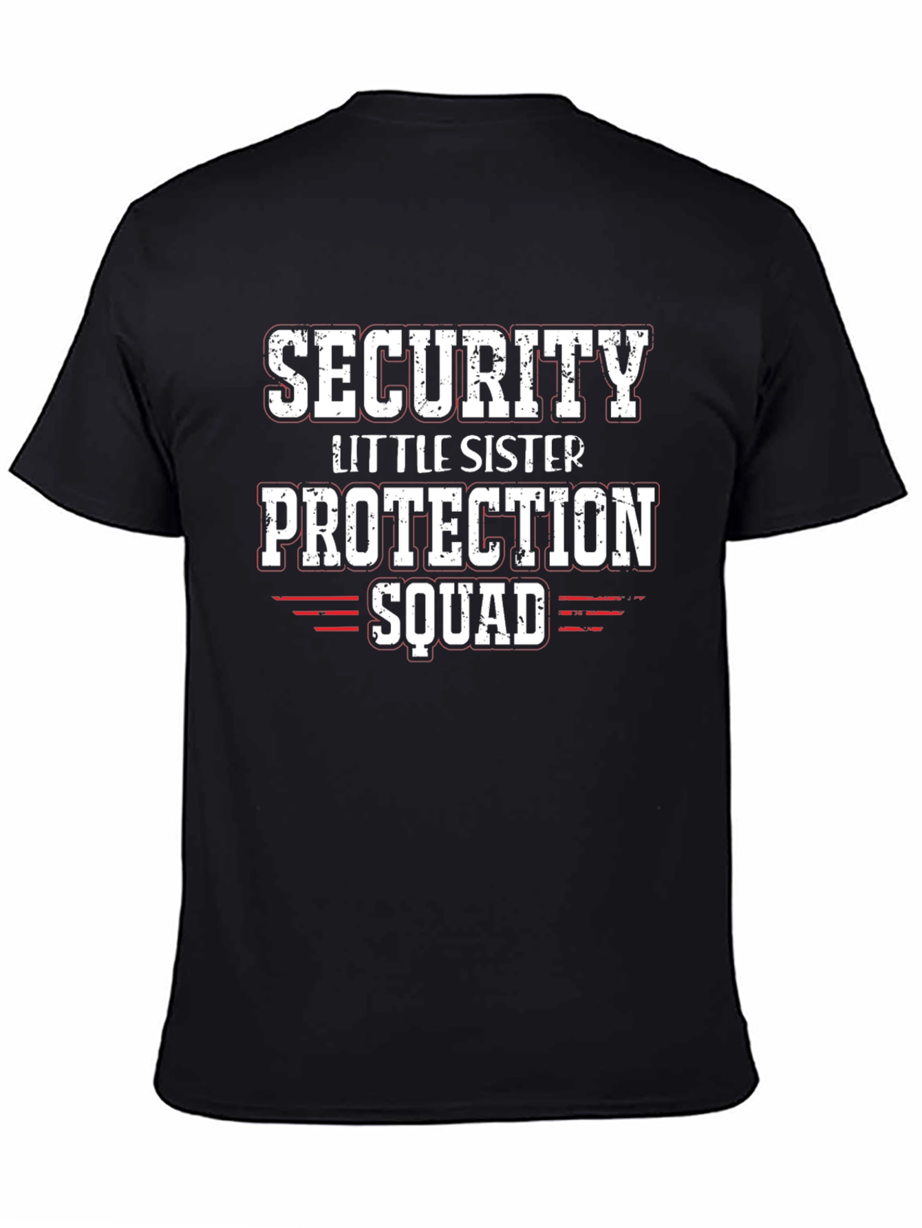 Security Little Sister Protection Squad Graphic Tee