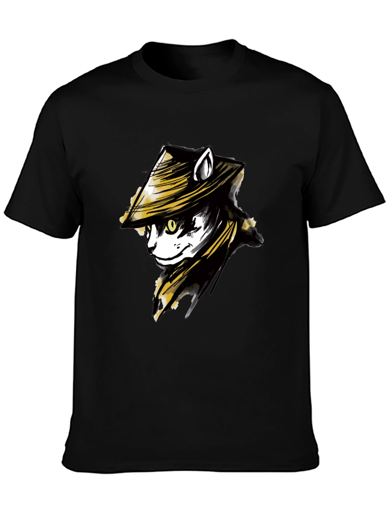 Samurai Cat T-Shirt - Unique Graphic Tee