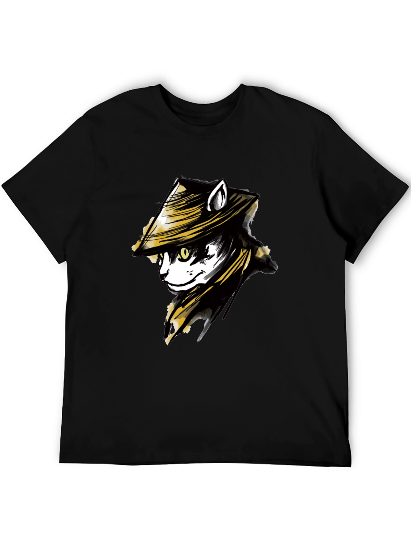 Samurai Cat T-Shirt - Unique Graphic Tee