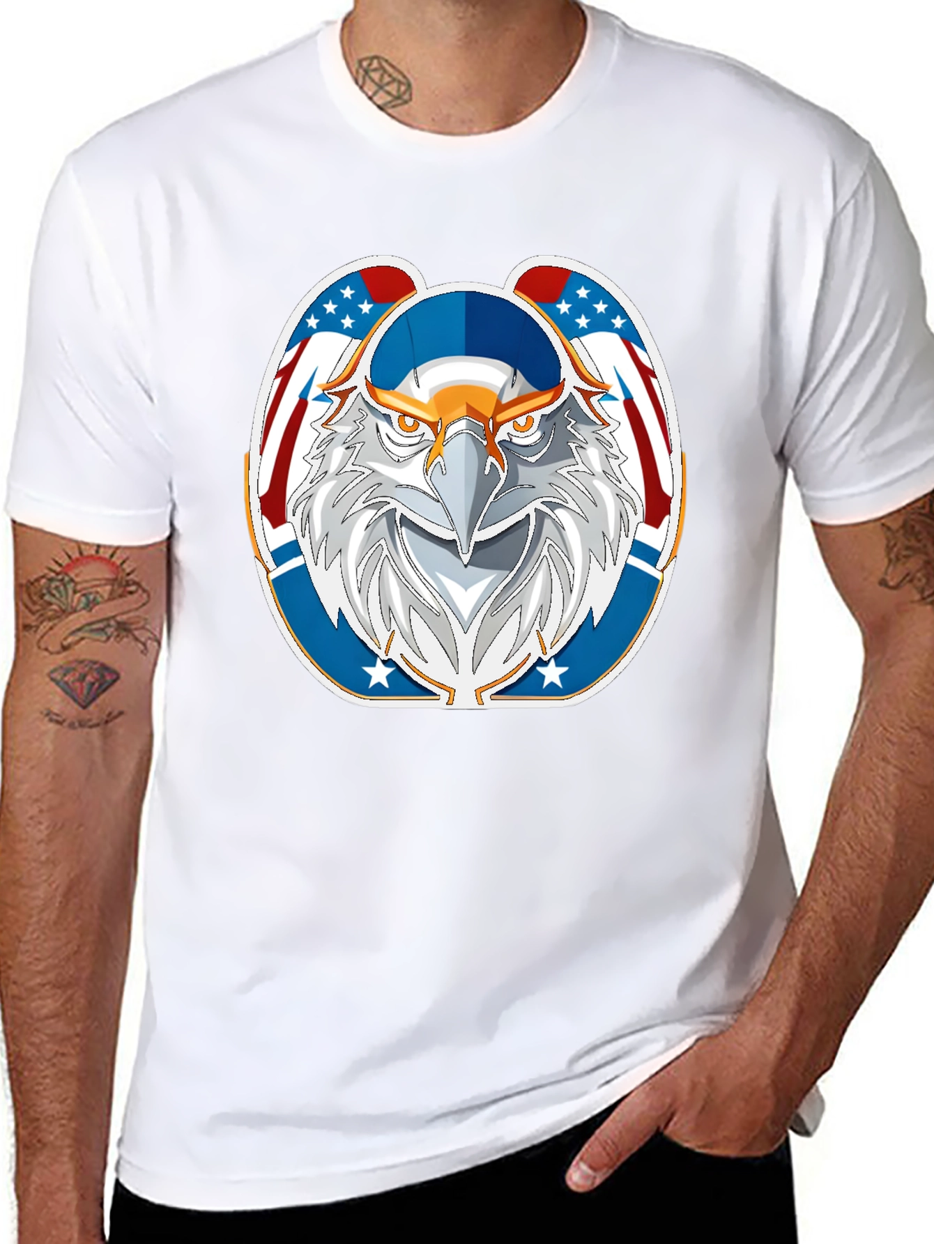 Patriotic Eagle Graphic Tee
