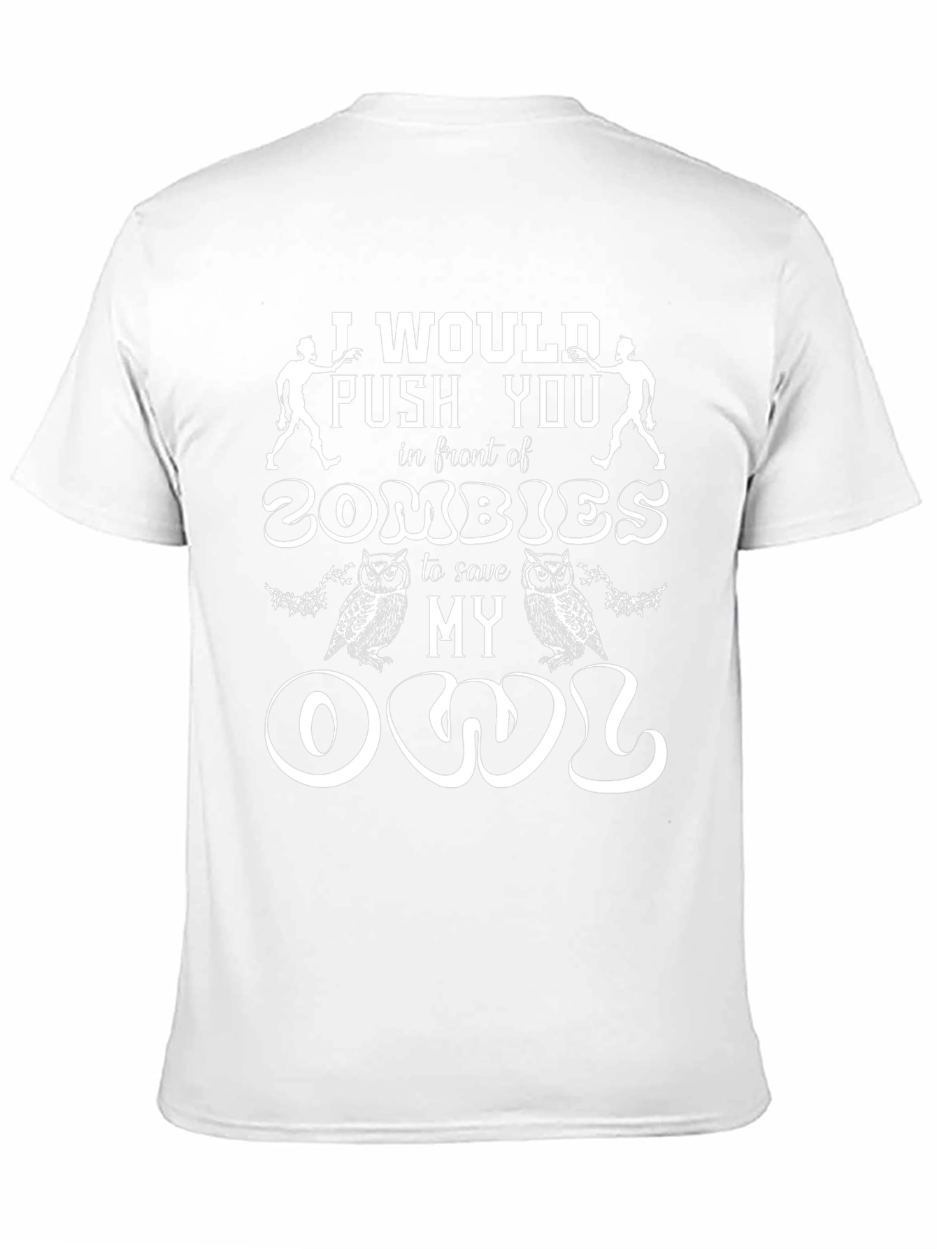 Zombie Owl Humor T-Shirt