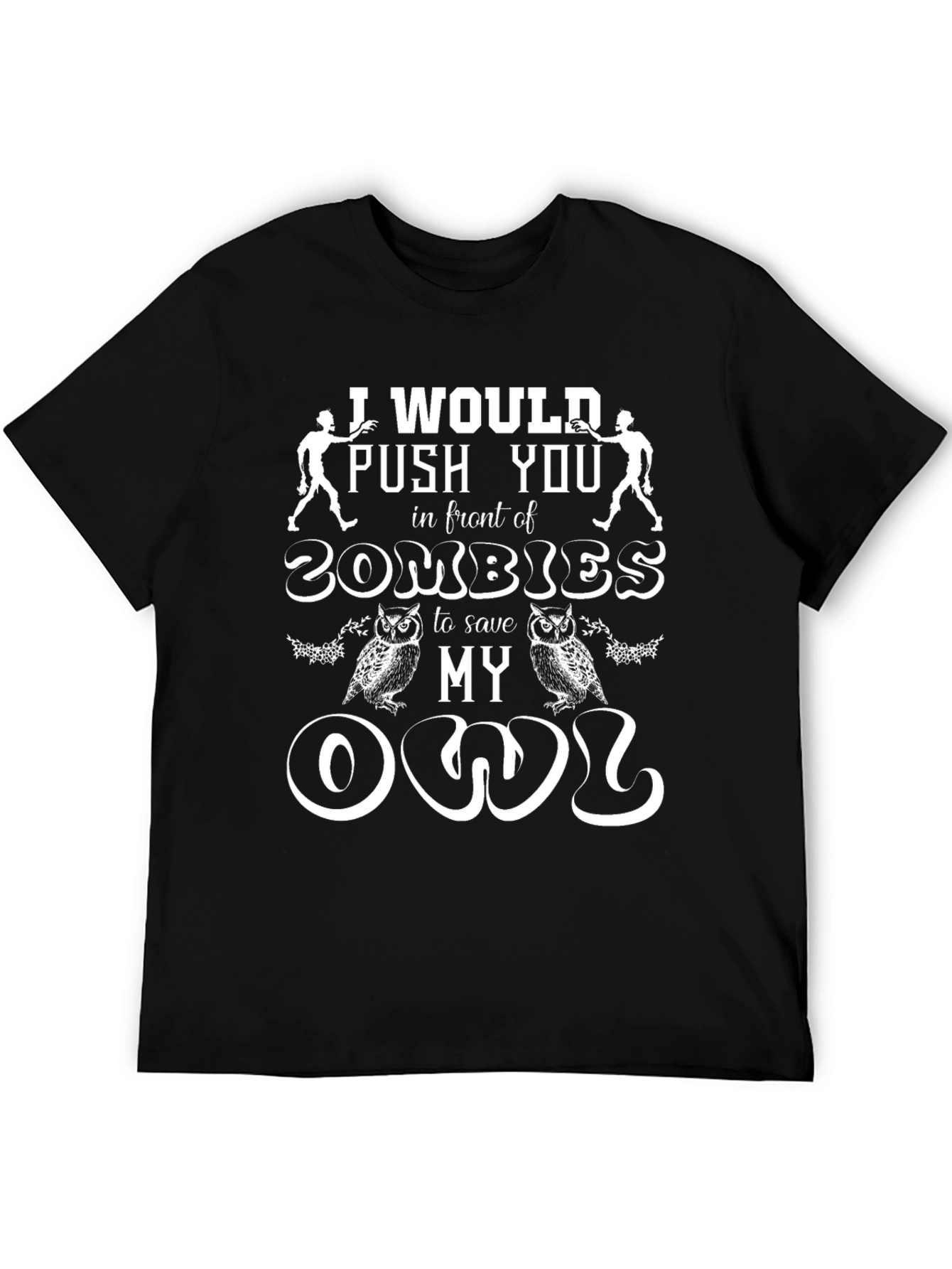 Zombie Owl Humor T-Shirt