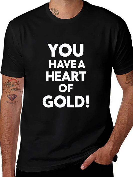 Heart of Gold Graphic Tee - Black