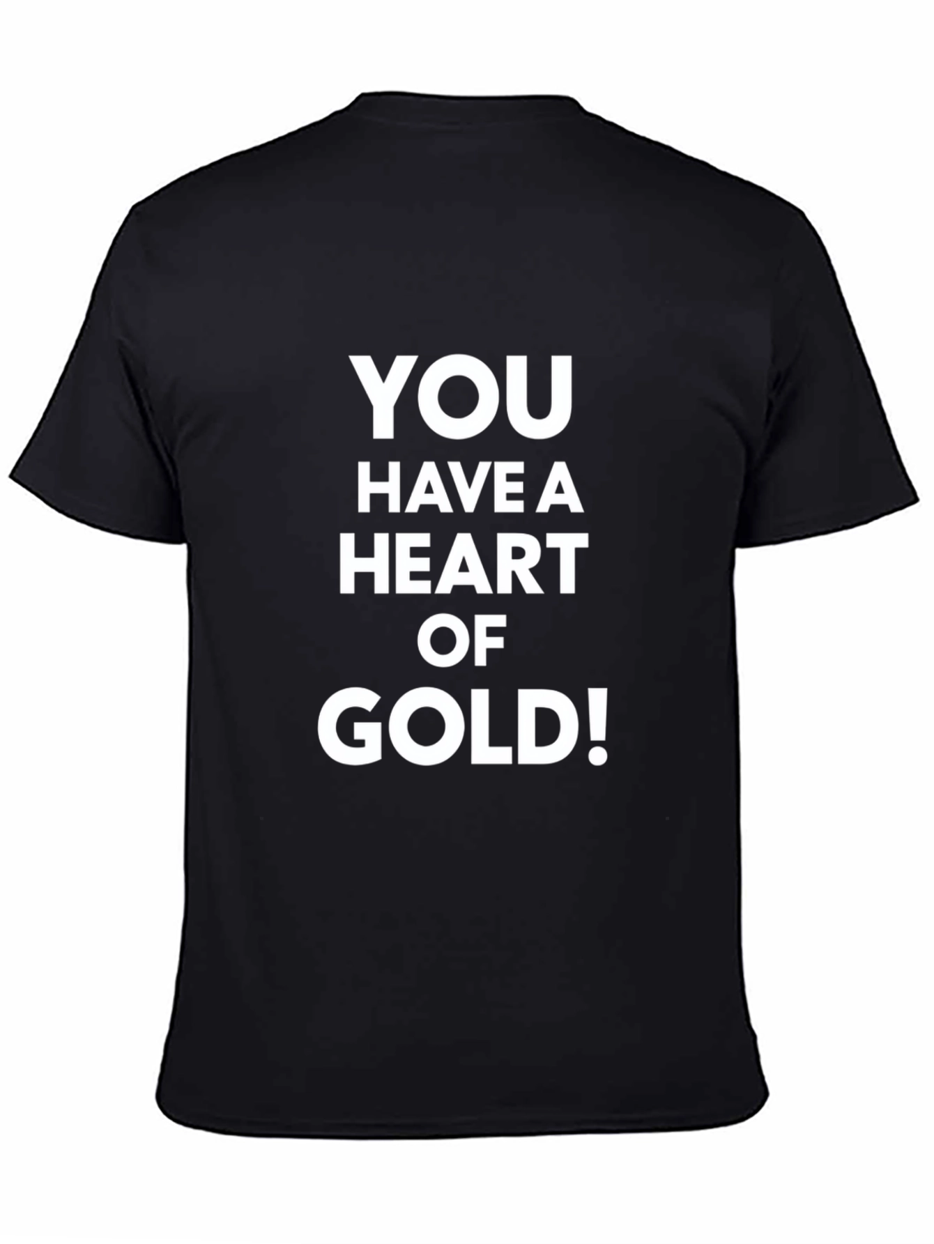 Heart of Gold Graphic Tee - Black