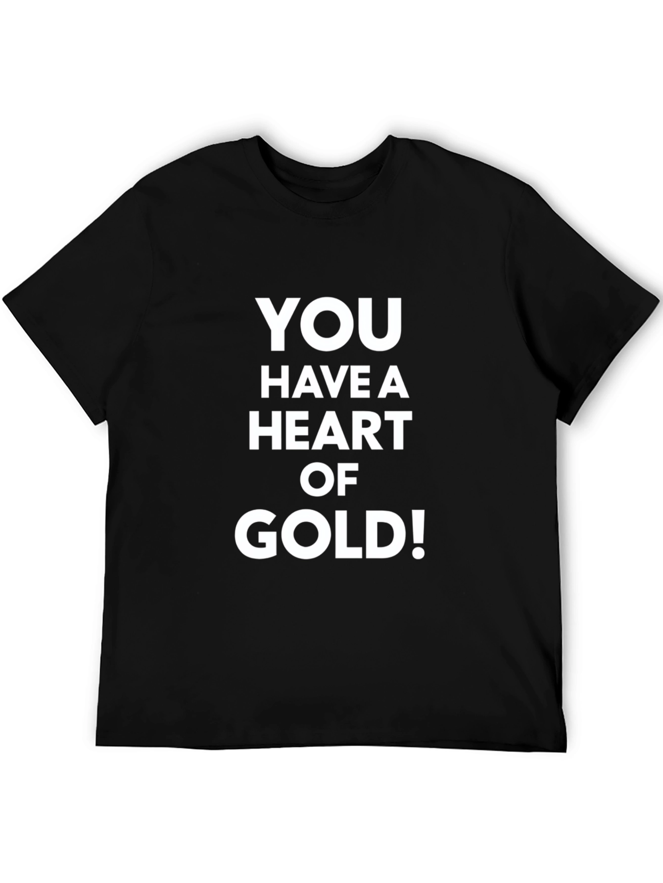 Heart of Gold Graphic Tee - Black