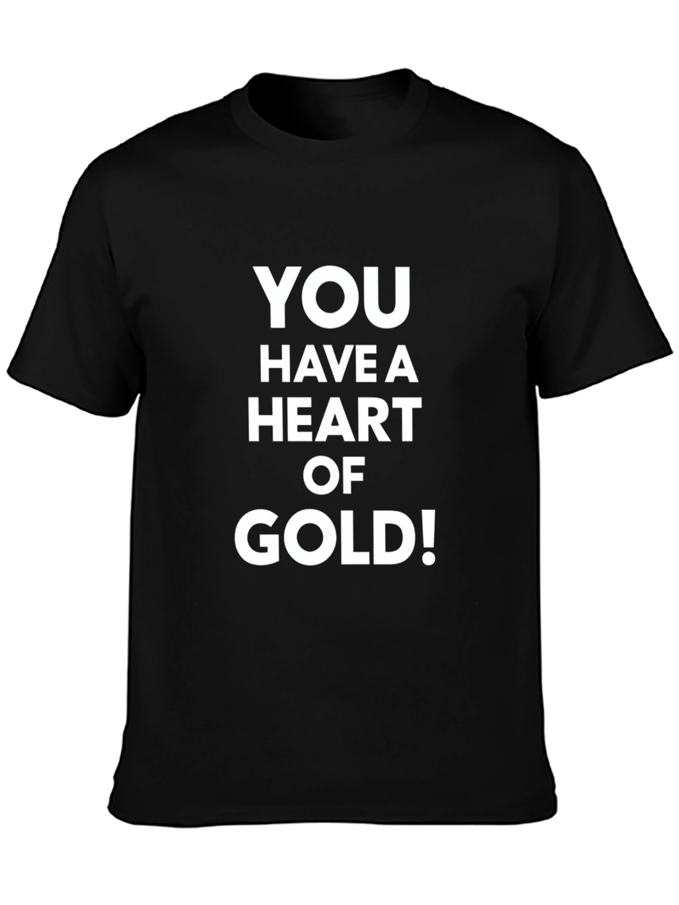Heart of Gold Graphic Tee - Black