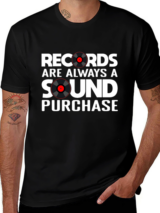 Records Are Always A Sound Purchase Black T-Shirt