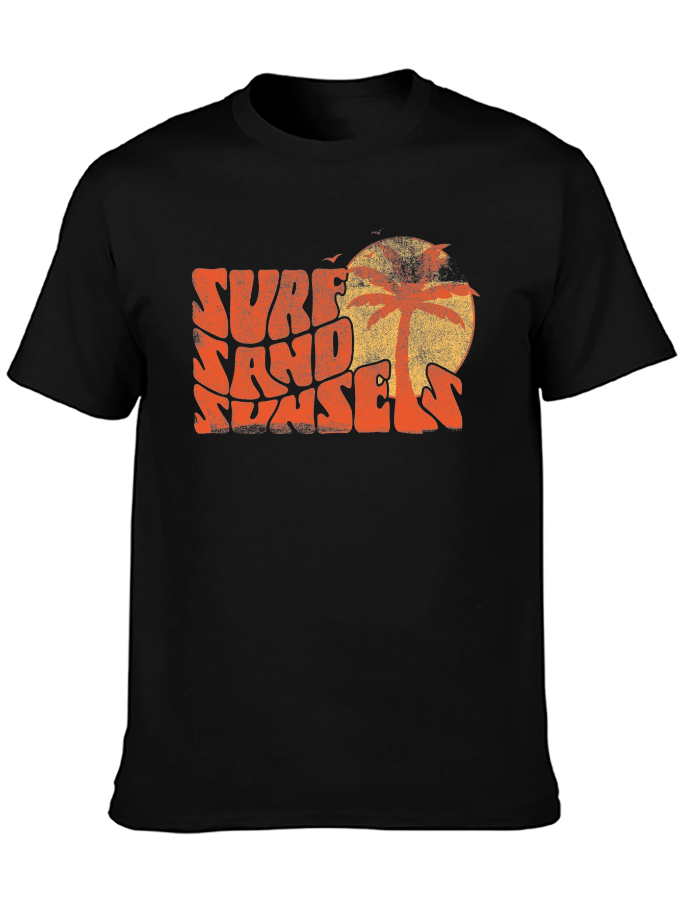 Surf Sand Sunsets Graphic Tee - Retro Style