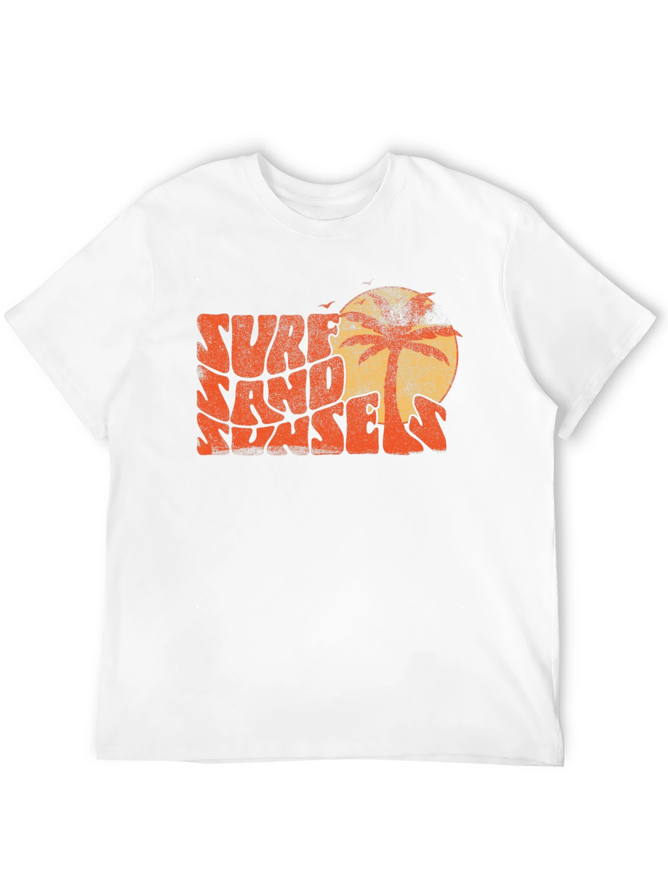 Surf Sand Sunsets Graphic Tee - Retro Style