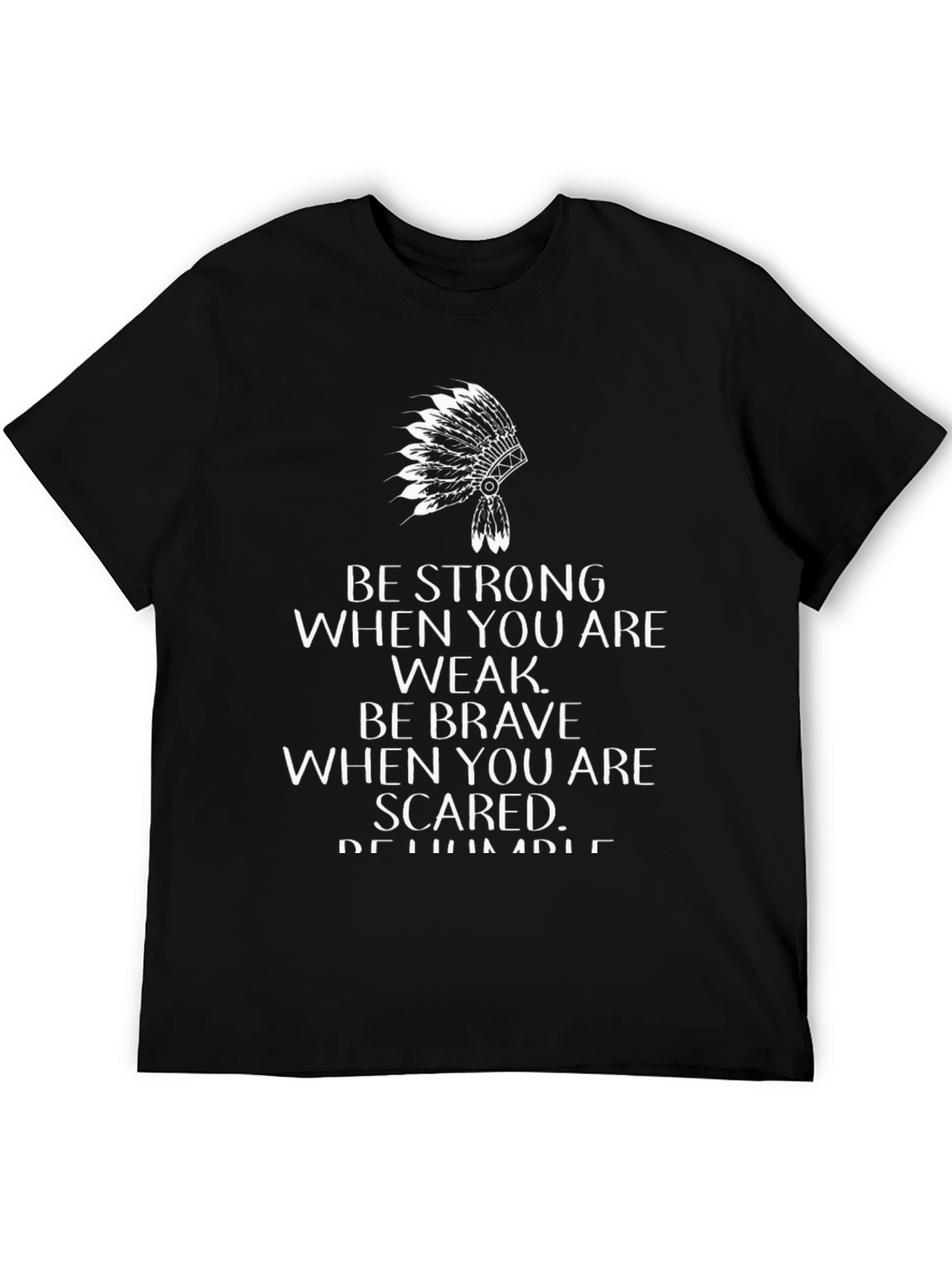Inspirational Native American Headdress Graphic T-Shirt
