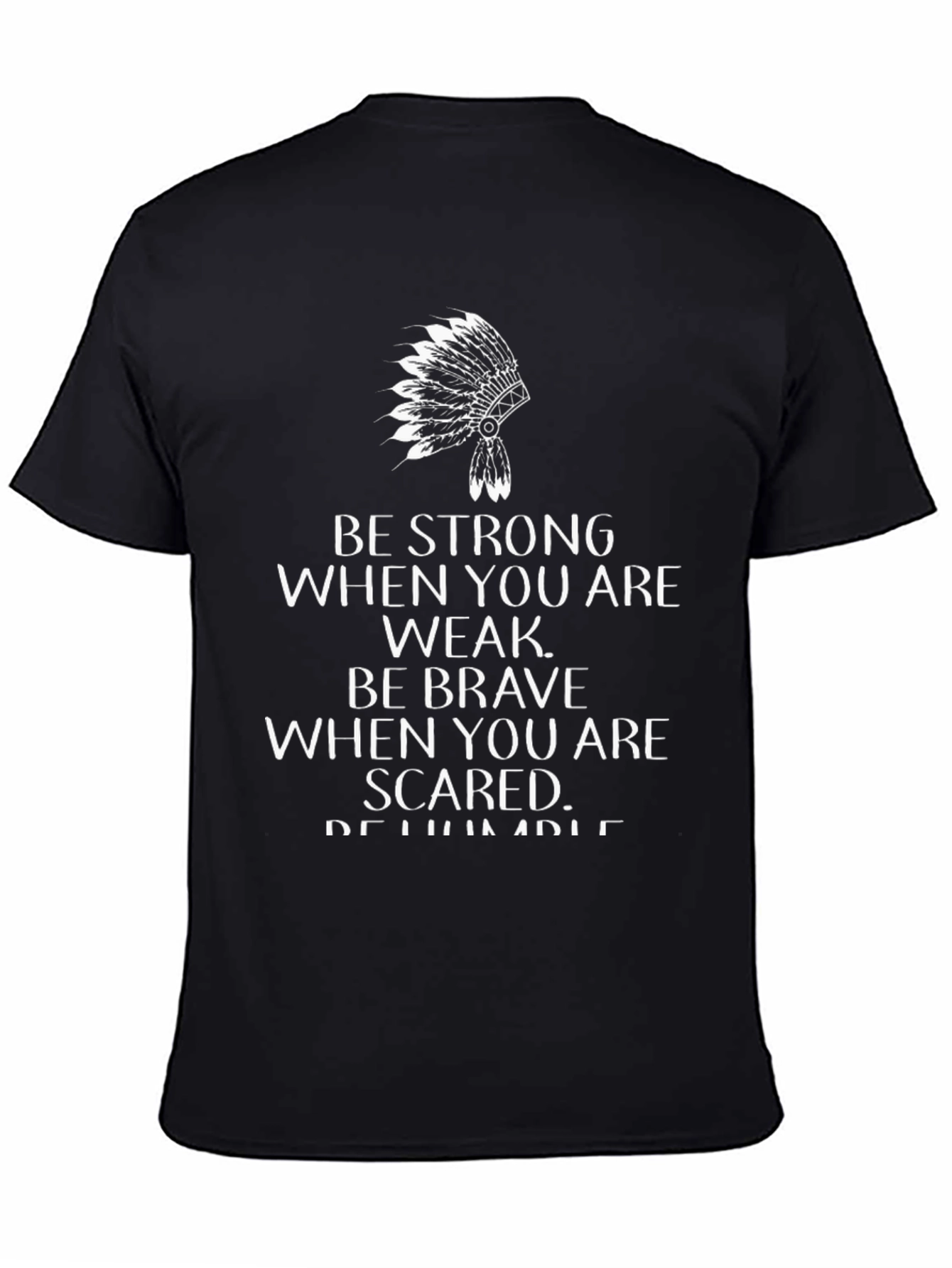 Inspirational Native American Headdress Graphic T-Shirt