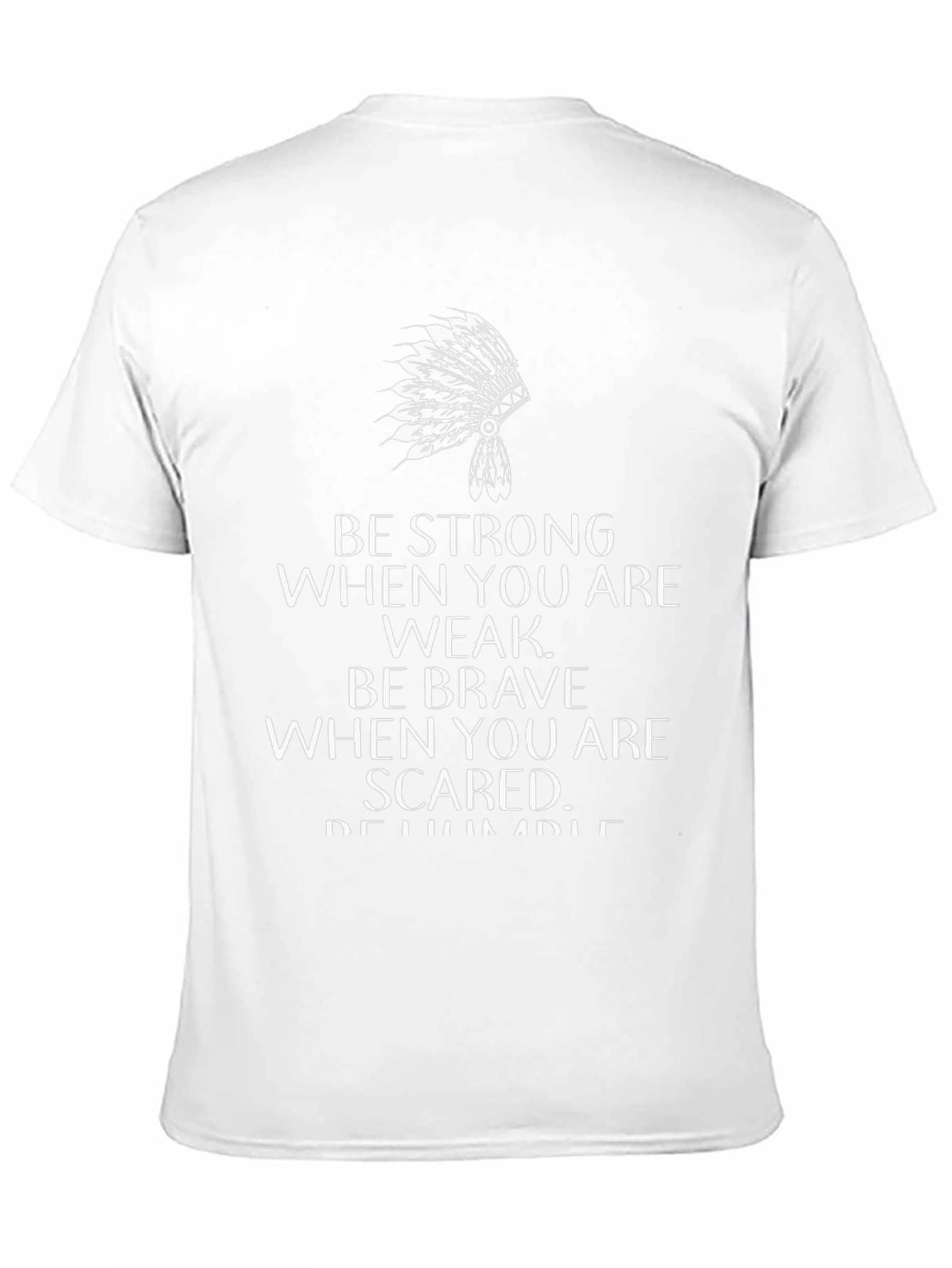Inspirational Native American Headdress Graphic T-Shirt