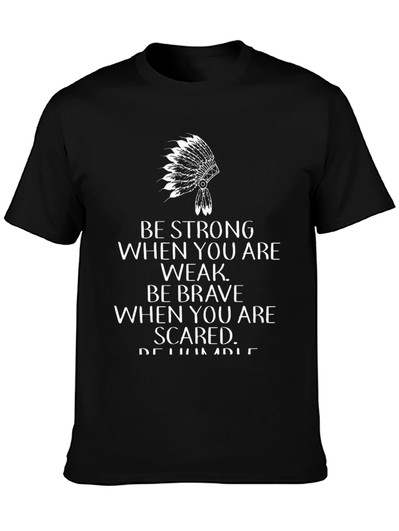 Inspirational Native American Headdress Graphic T-Shirt