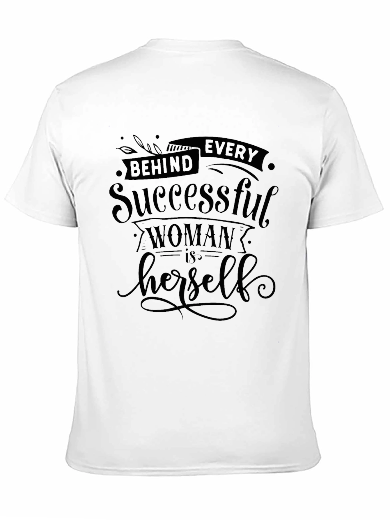 Empowered Woman Graphic Tee - Stylish Black T-Shirt