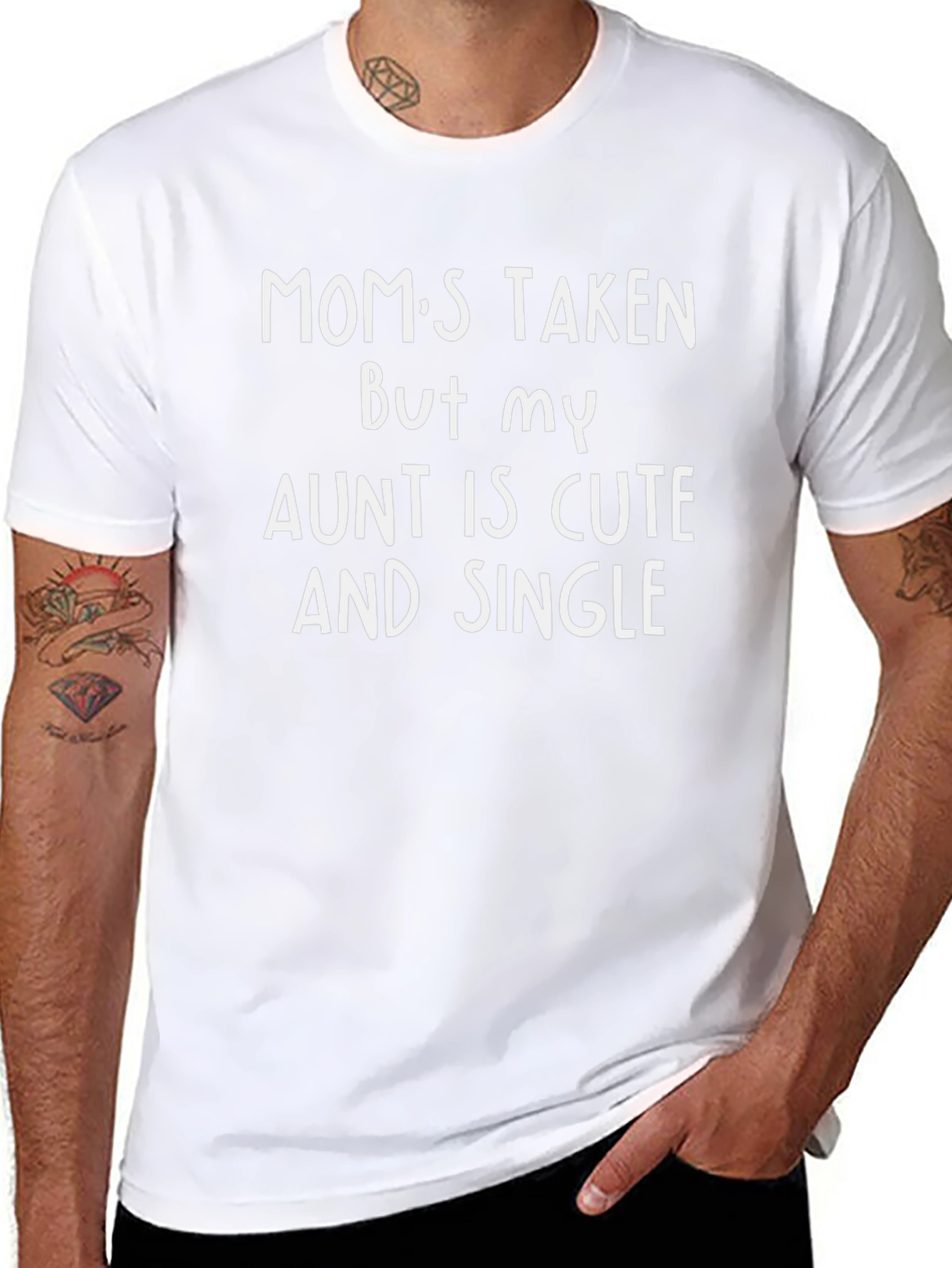 Moms Taken Aunt Cute & Single T-Shirt