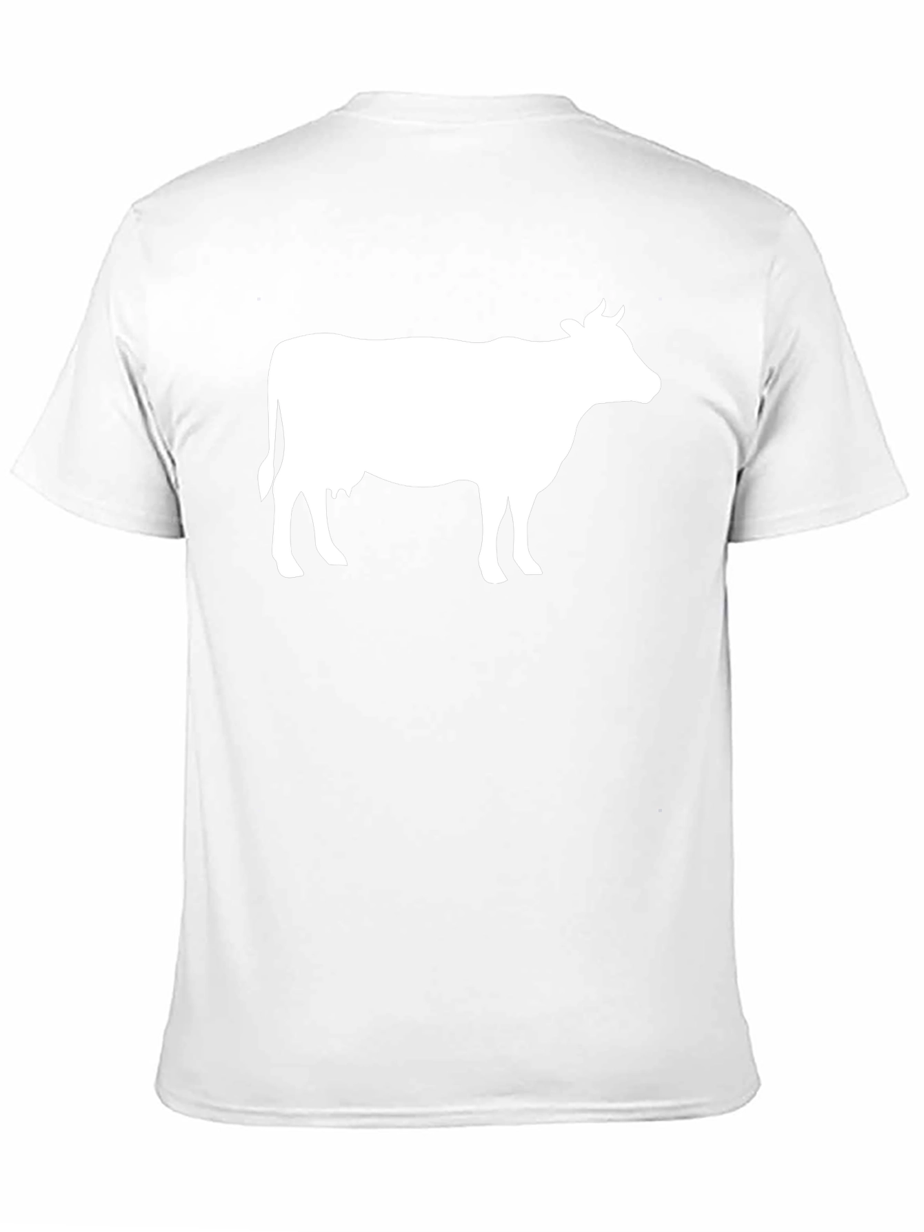 Cow Graphic T-Shirt - Black Cotton Blend