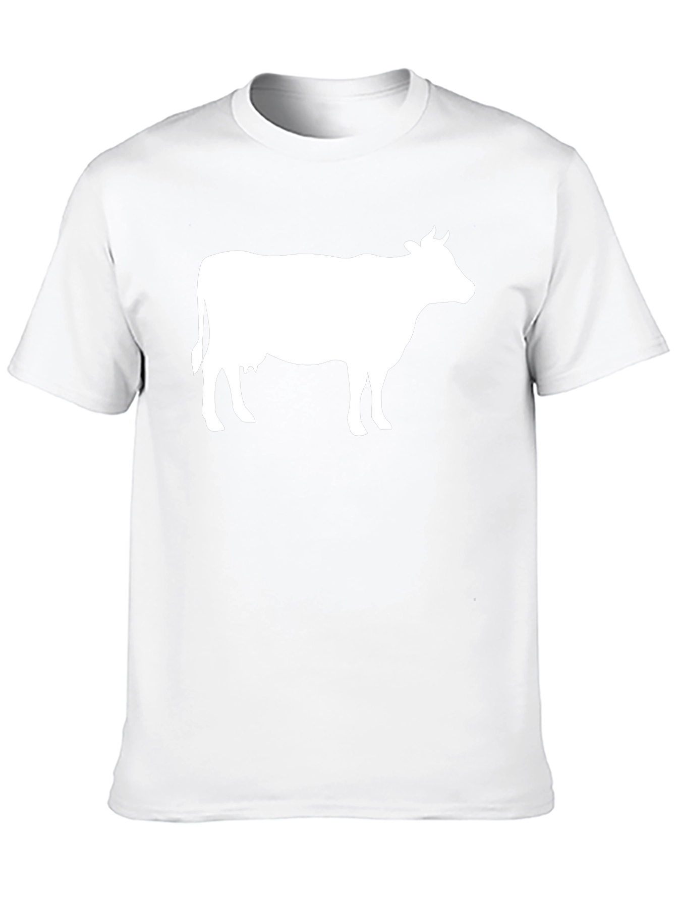 Cow Graphic T-Shirt - Black Cotton Blend