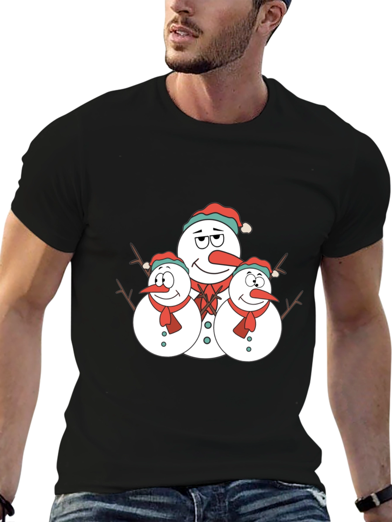 Festive Snowman T-Shirt - Holiday Fun!