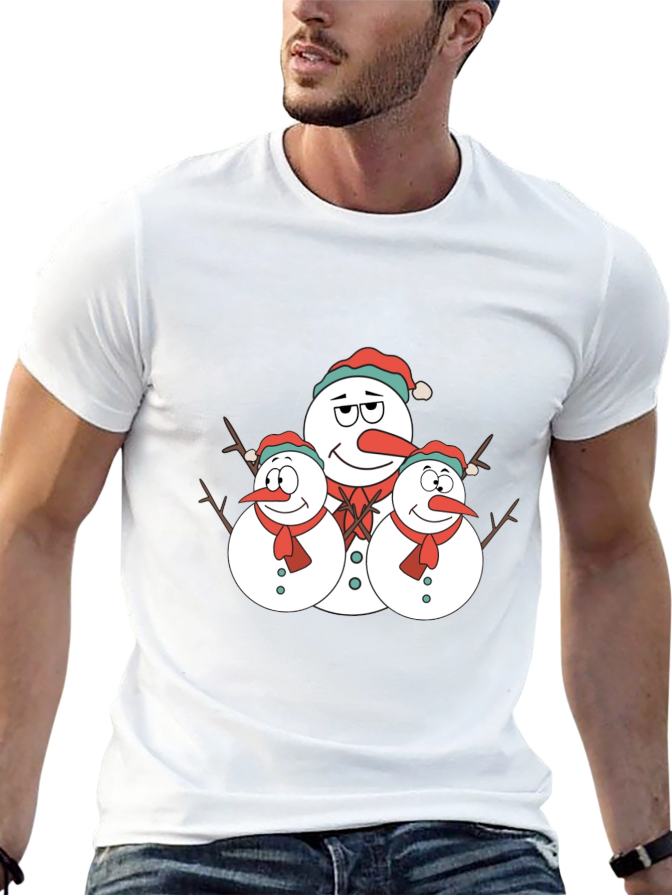 Festive Snowman T-Shirt - Holiday Fun!