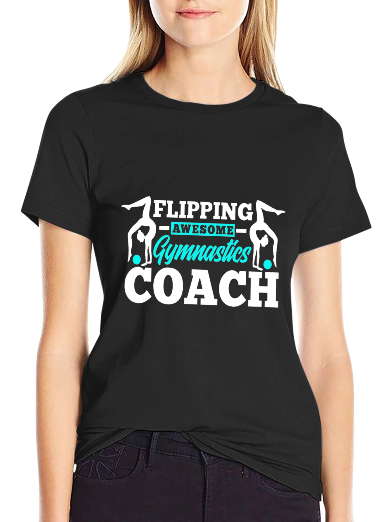 Gymnastics Coach Tee - Flipping Awesome Design