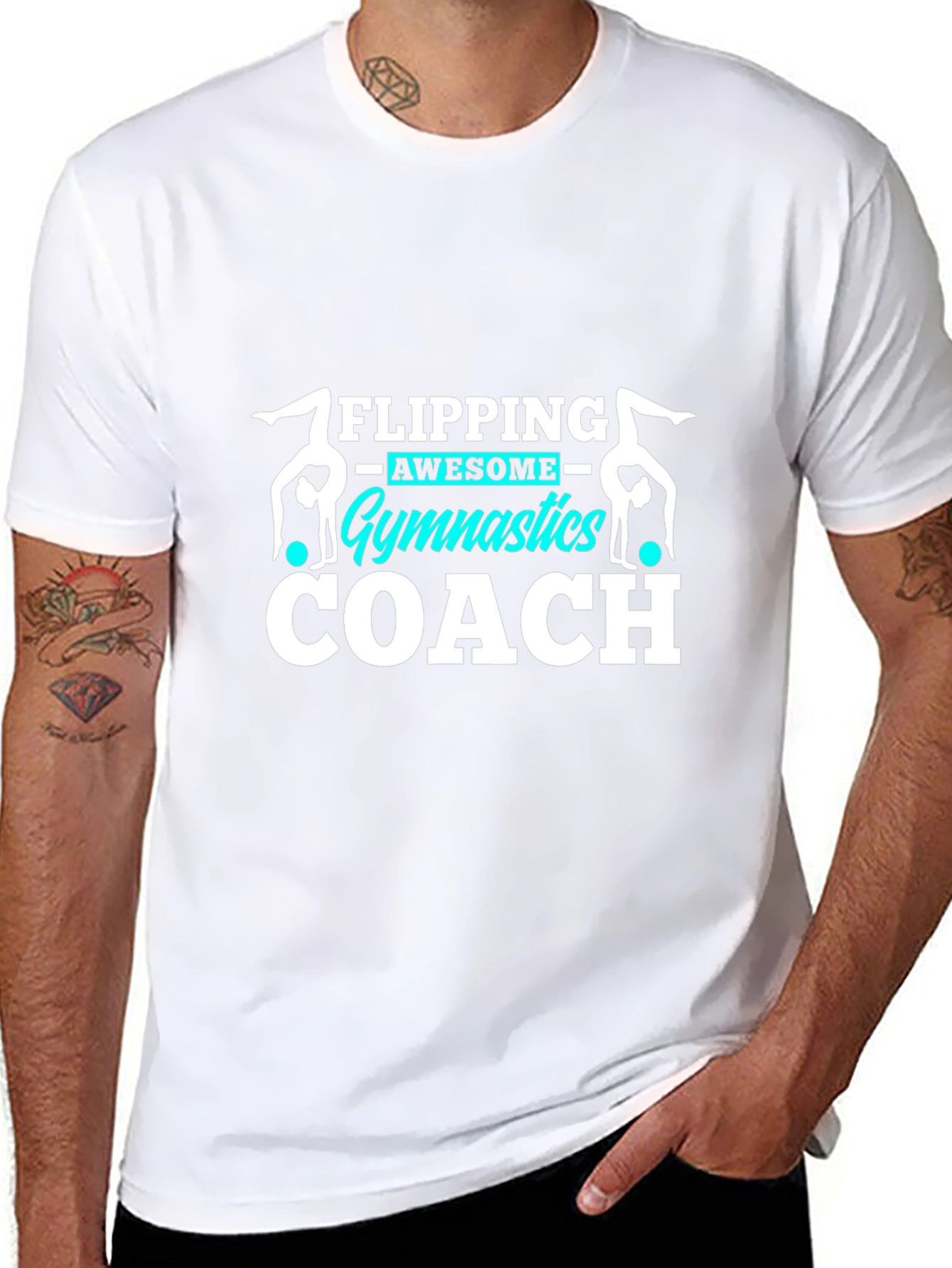 Gymnastics Coach Tee - Flipping Awesome Design