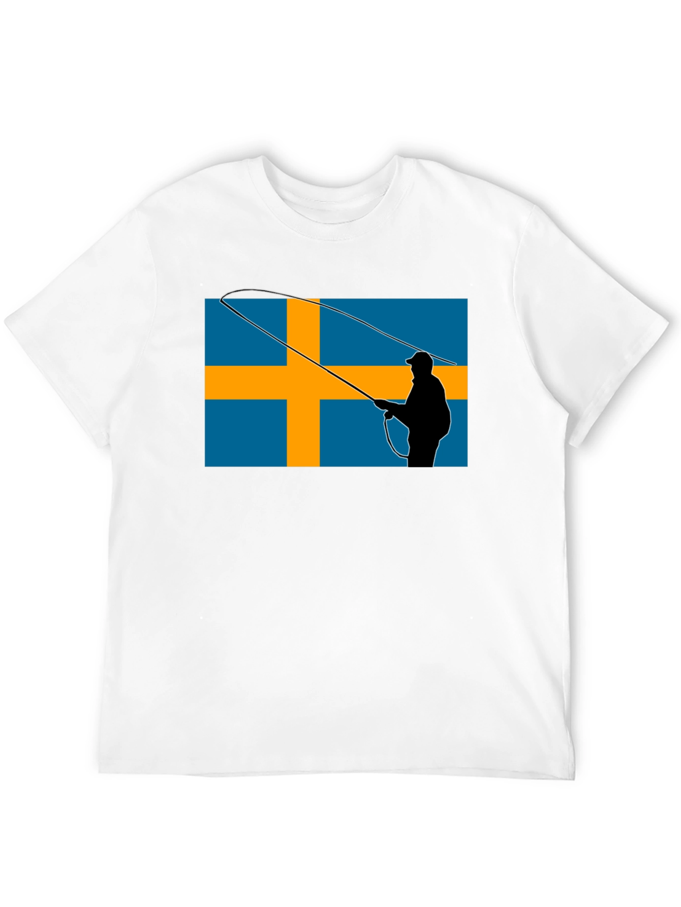 Sweden Flag Fly Fishing T-Shirt
