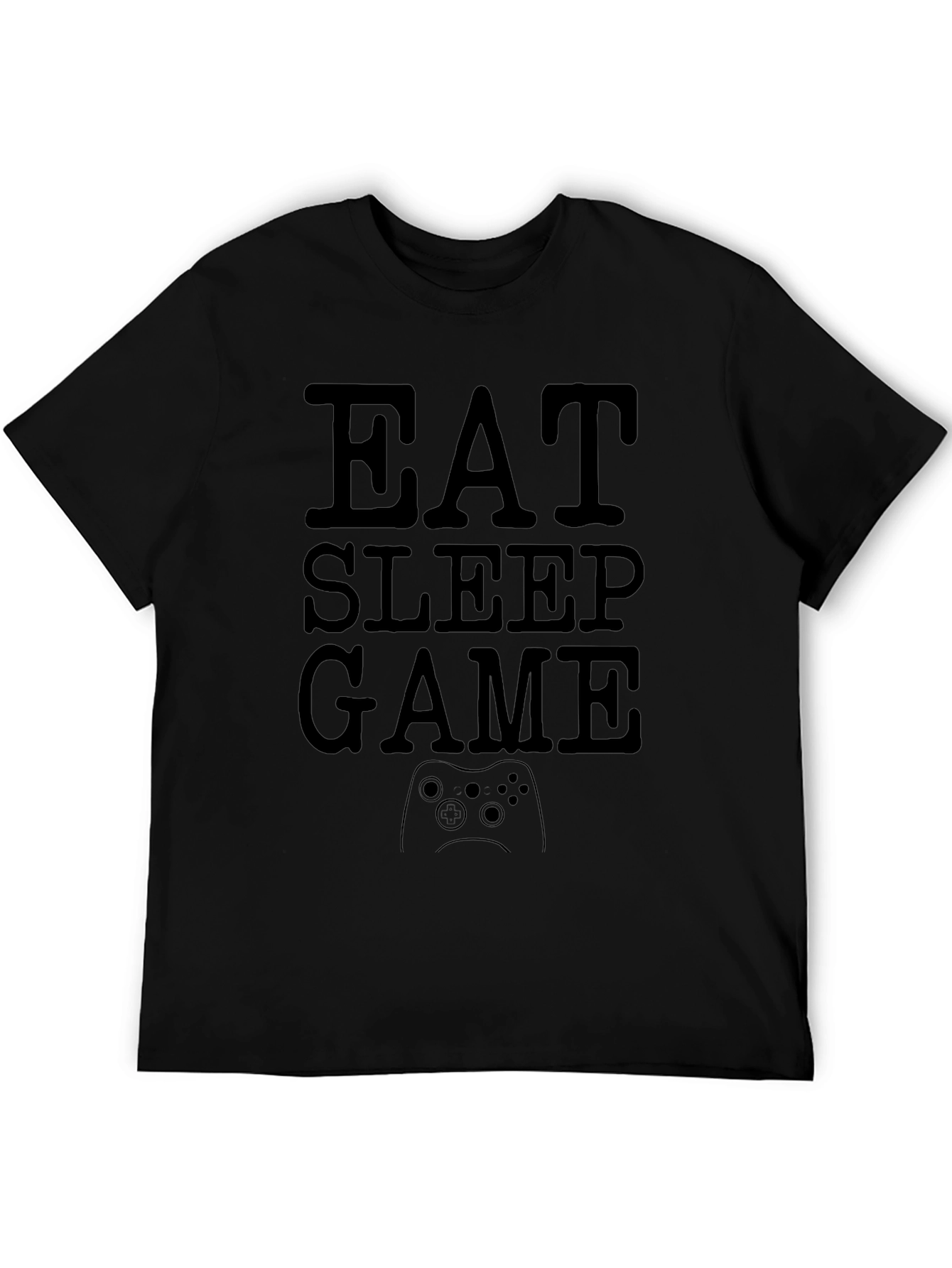 Eat Sleep Game Black T-Shirt | Gamer Life Tee