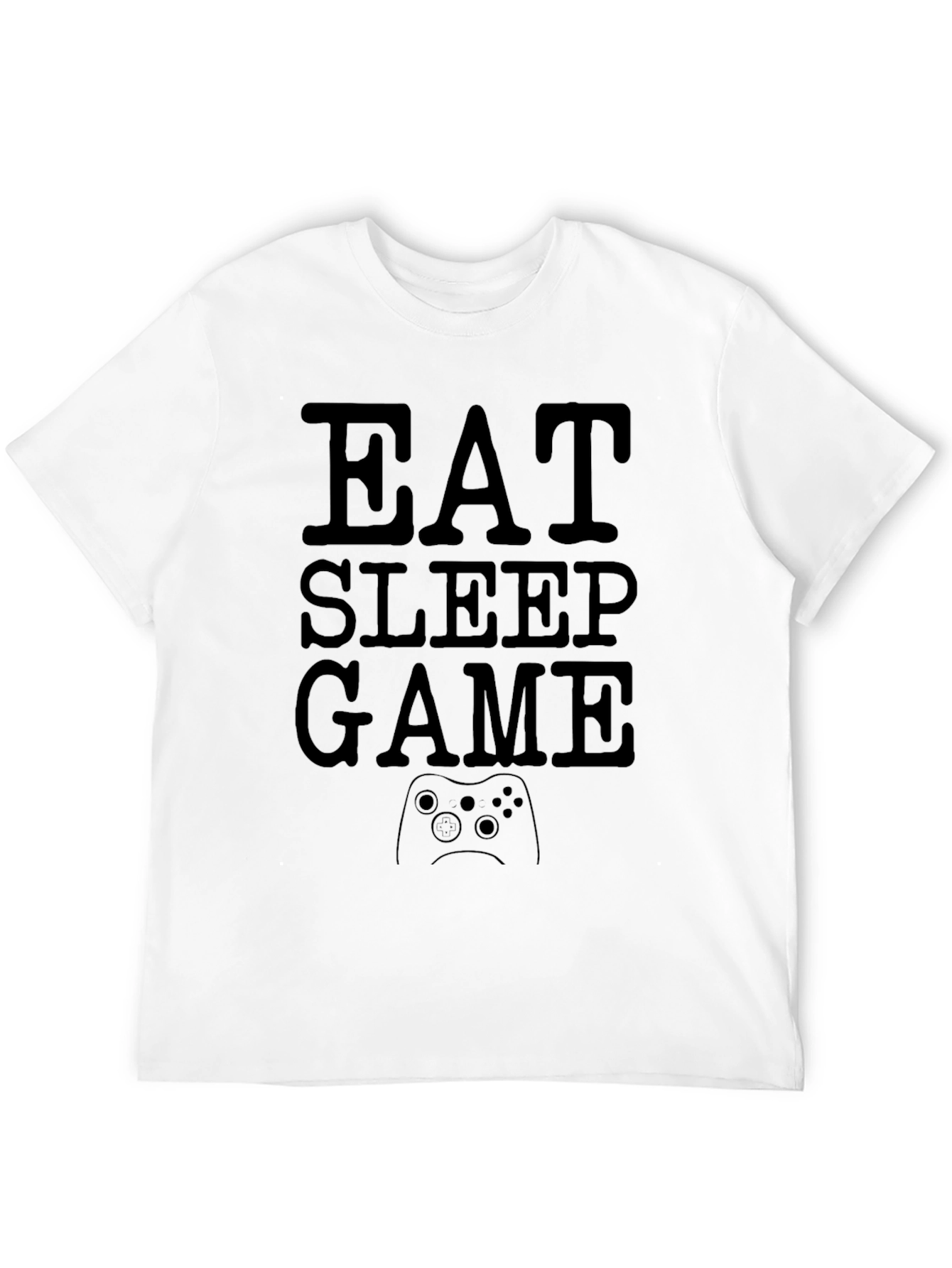 Eat Sleep Game Black T-Shirt | Gamer Life Tee